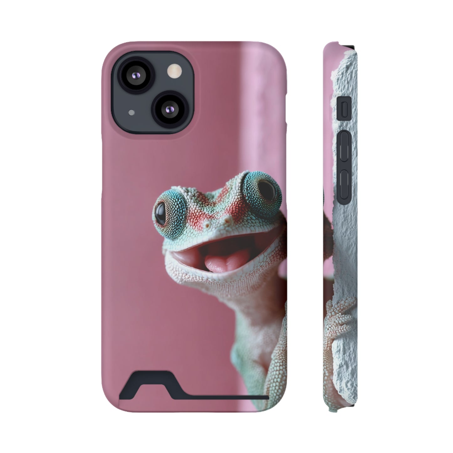 Whimsical Phone Case with Card Holder - Cute Gecko Design, Fun Gift for Kids, Stylish Accessory for Everyday Use, Perfect for [...]