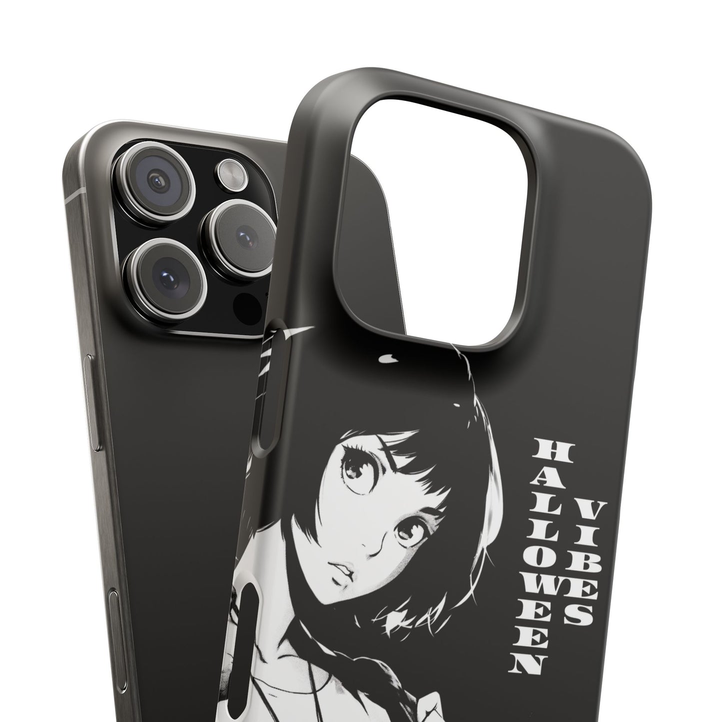 Halloween Vibes Snap Case Black and White Protective Phone Cover for iPhone and Samsung