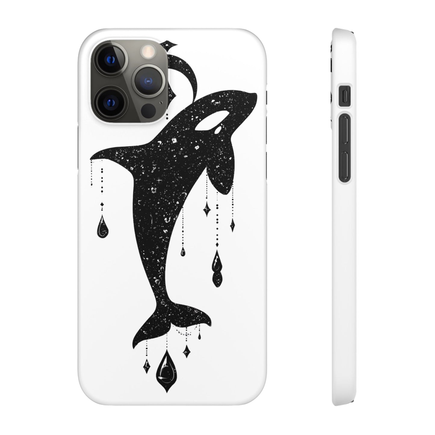 Celestial Orca Snap Case | Phone Cover, Whale Lover Gift, Cosmic Decor, Unique Art, Ocean Vibe