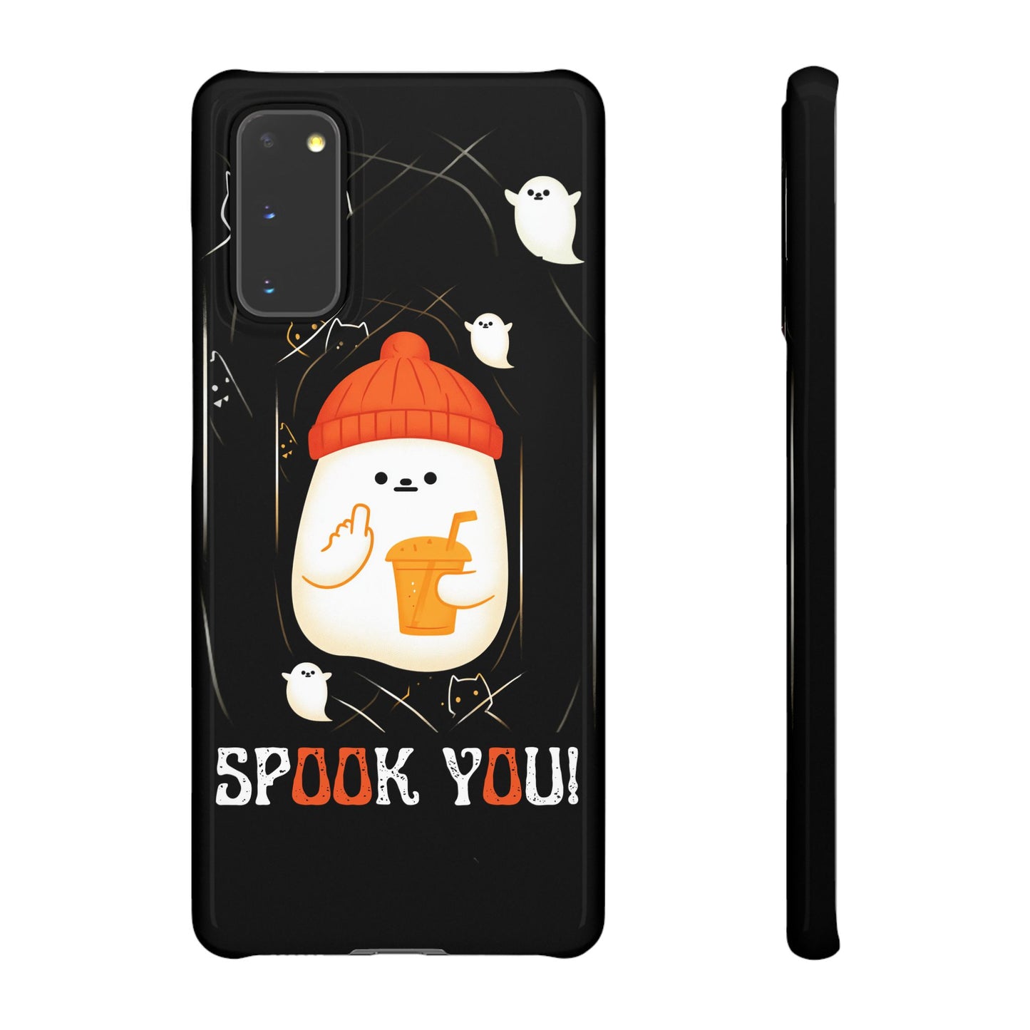 Spook You Halloween Ghost Snap Case Kawaii Protective Phone Cover for iPhone and Samsung