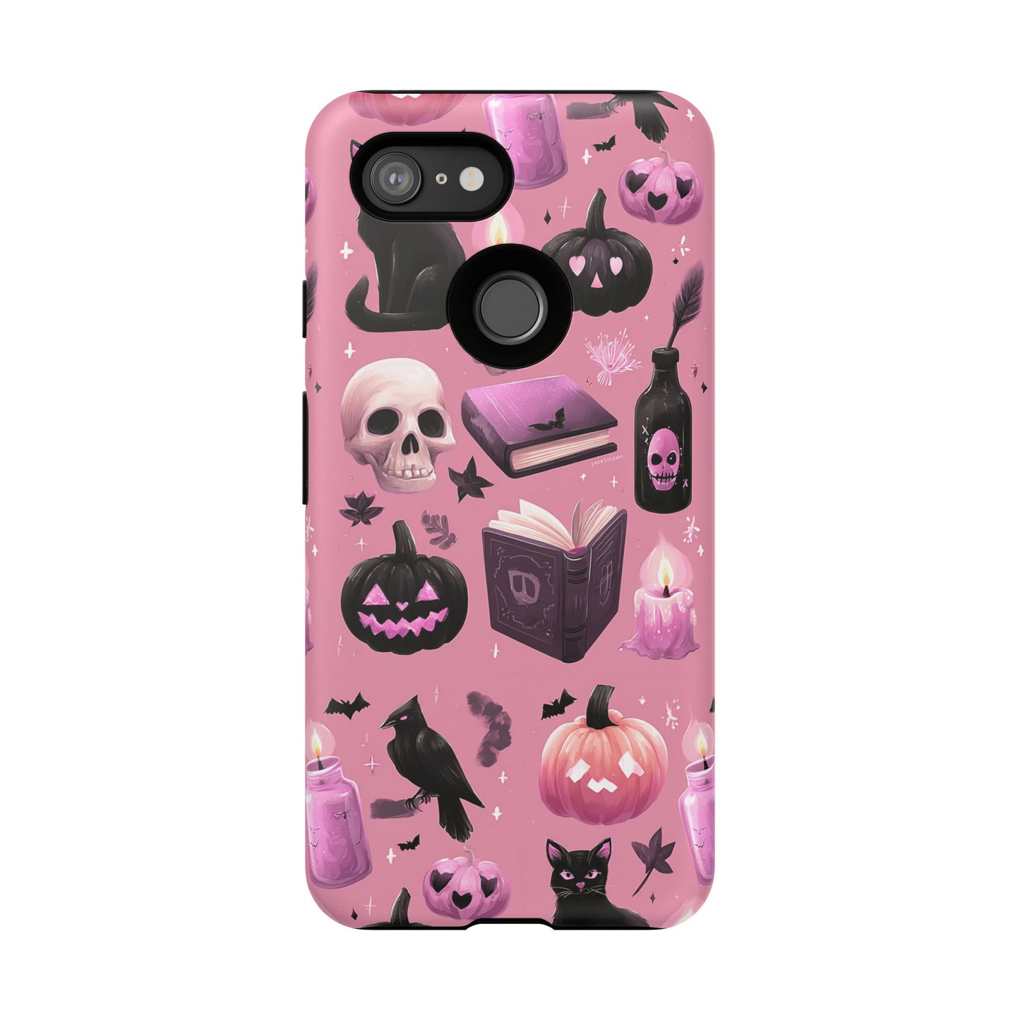 Spooky Phone Case - Halloween Design, Cute Costume Accessory, Fall Decor, Gift for Cat Lovers, Witchy Vibes, Trick or Treat