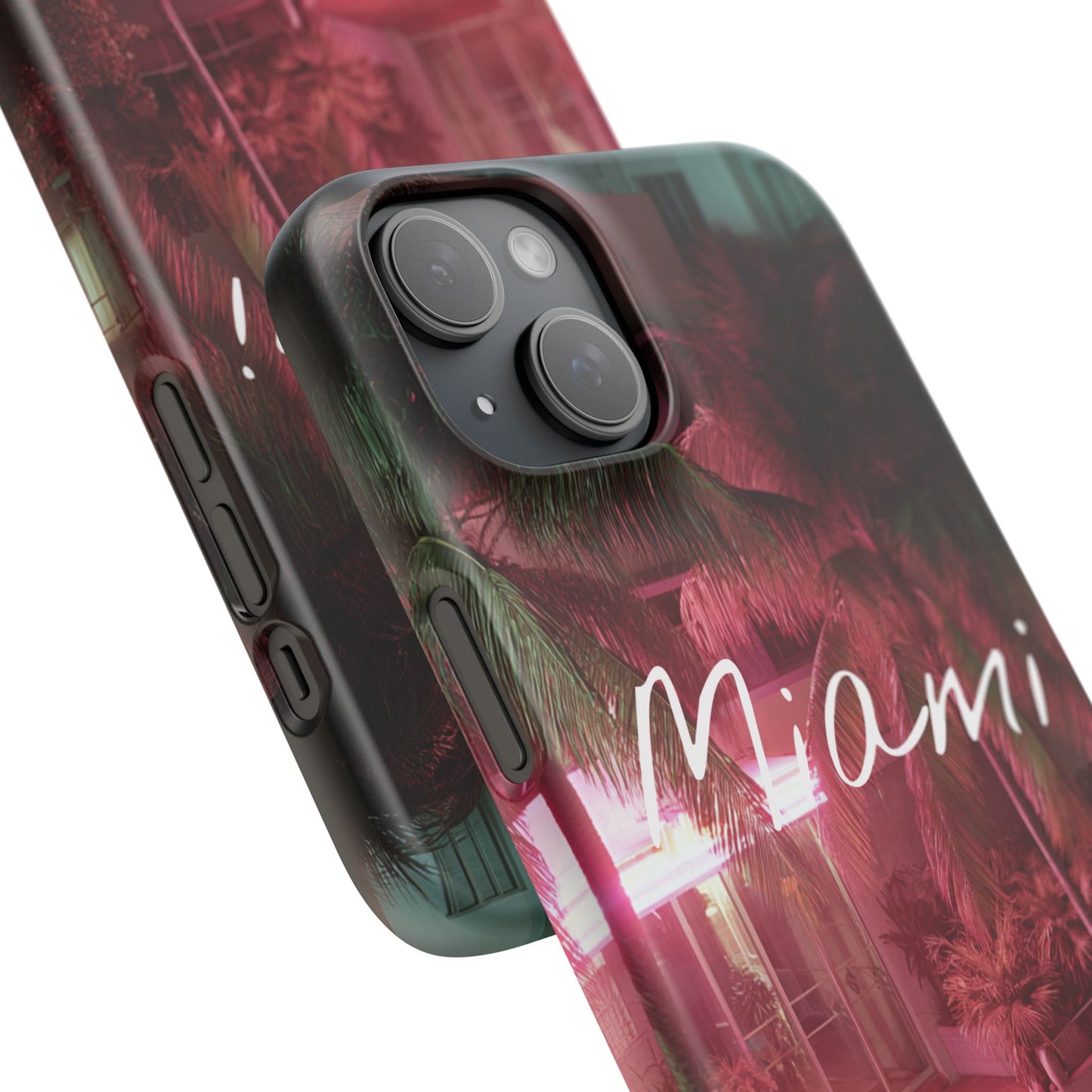 Miami Vibes Snap Case, Tropical Phone Cover, Summer Accessory, Gift for Travel Lovers, Neon Aesthetic, Beach-themed Tech