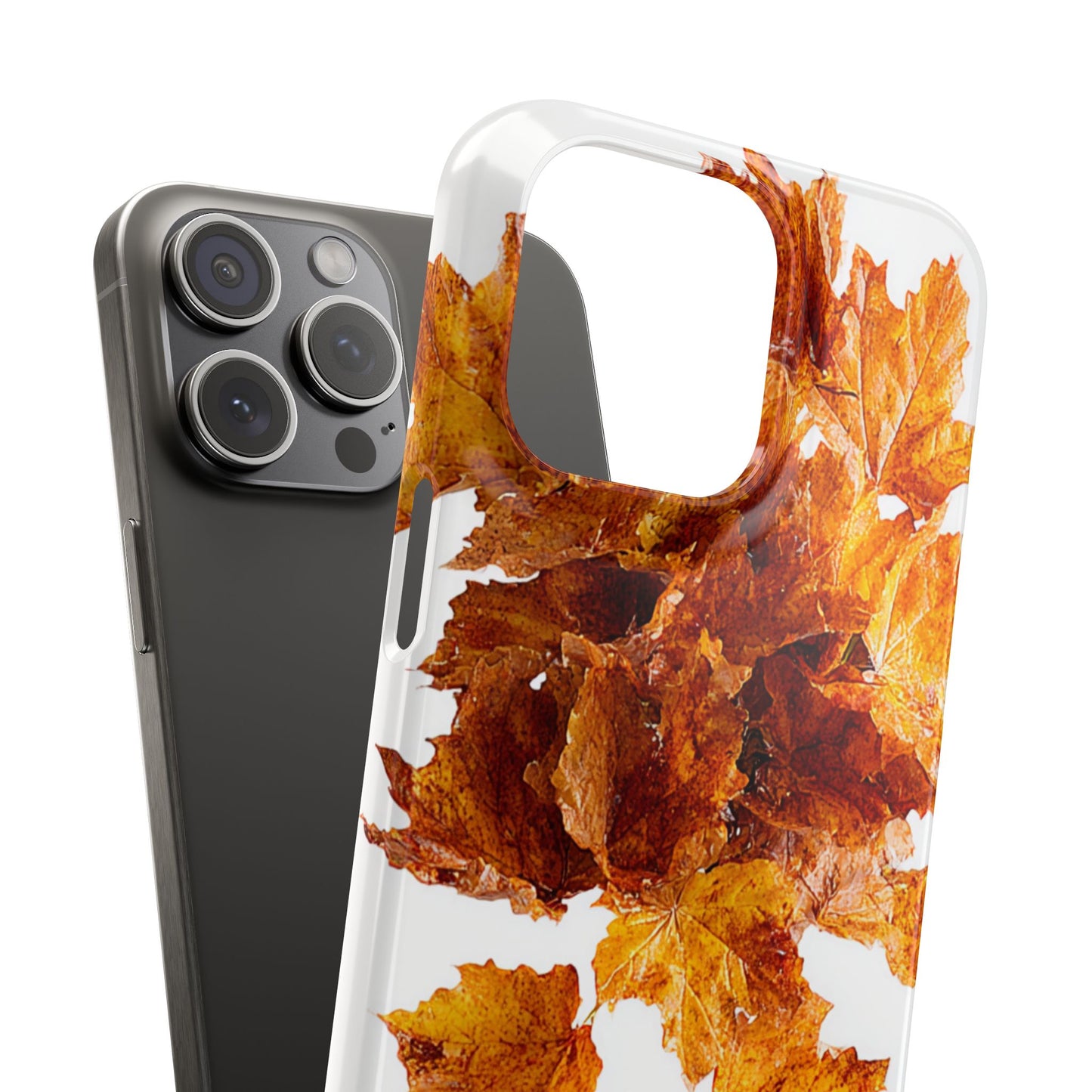 Autumn Leaf Phone Case | Fall Snap Cases, Phone Accessories, Nature Lover Gift, Seasonal Decor, Cozy Fall Vibes