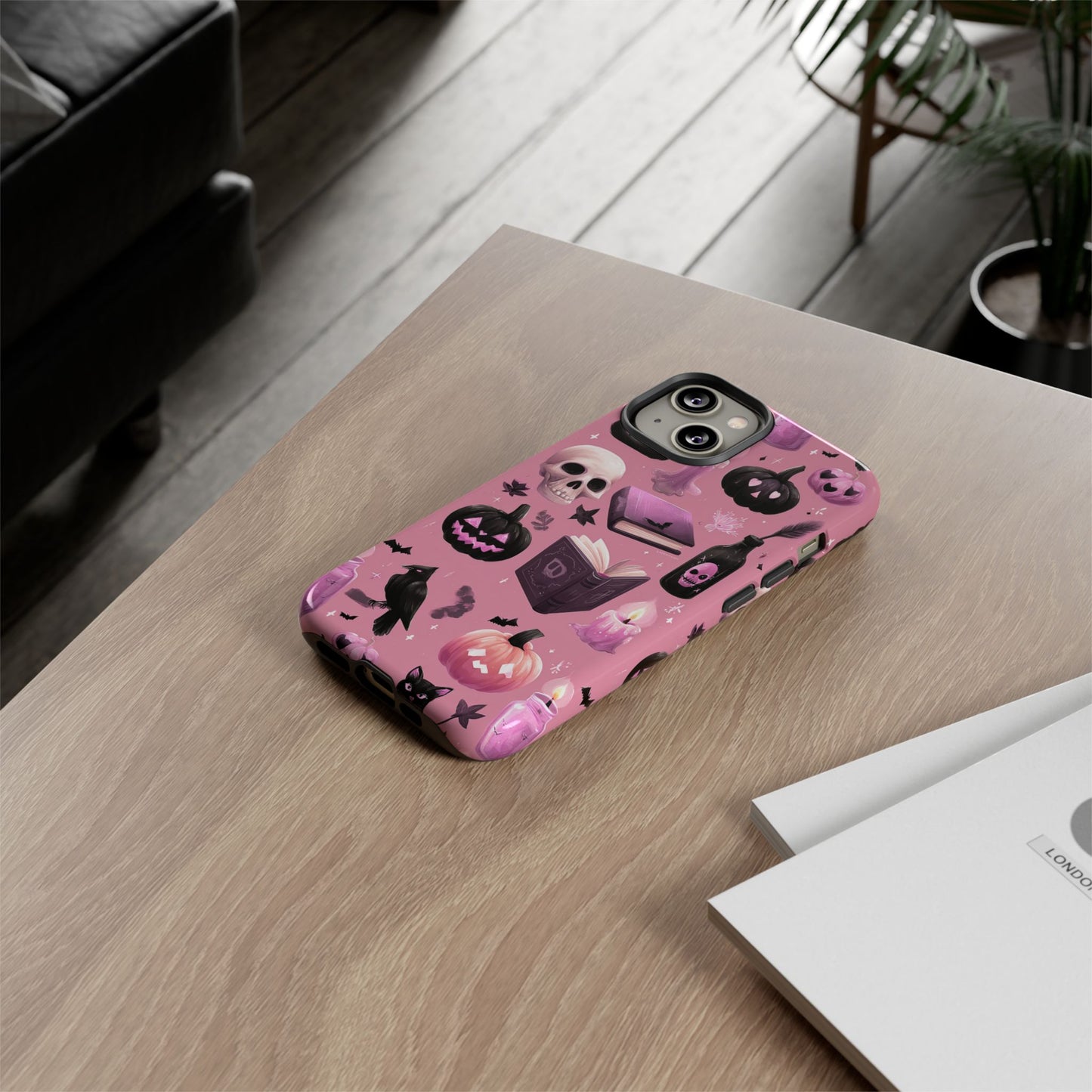 Spooky Phone Case - Halloween Design, Cute Costume Accessory, Fall Decor, Gift for Cat Lovers, Witchy Vibes, Trick or Treat