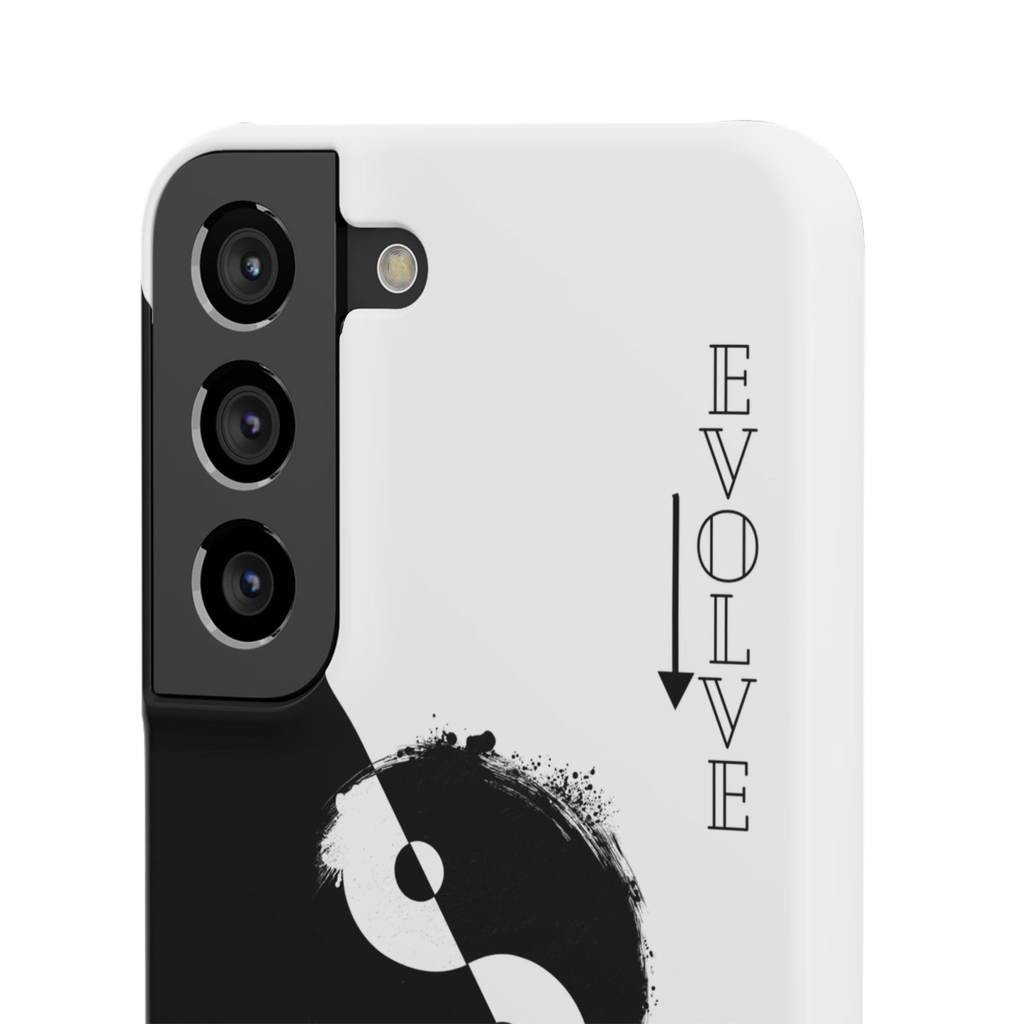 Yin Yang Evolve Black and White Snap Case Cover for iPhone and Samsung