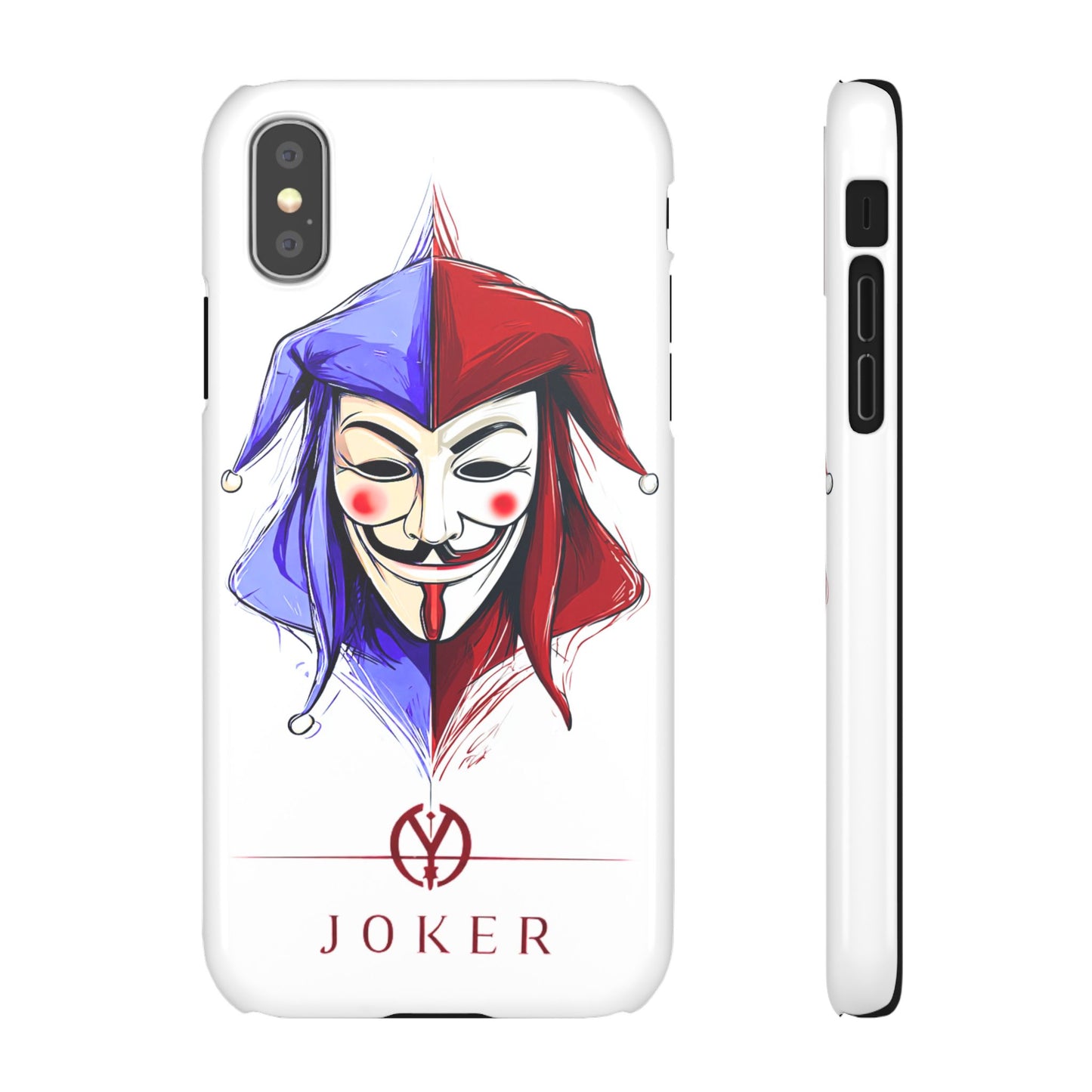 Joker & Anonimous Reunited Guy Fawkes Art Snap Case and Protective Phone Cover For iPhone and Samsung