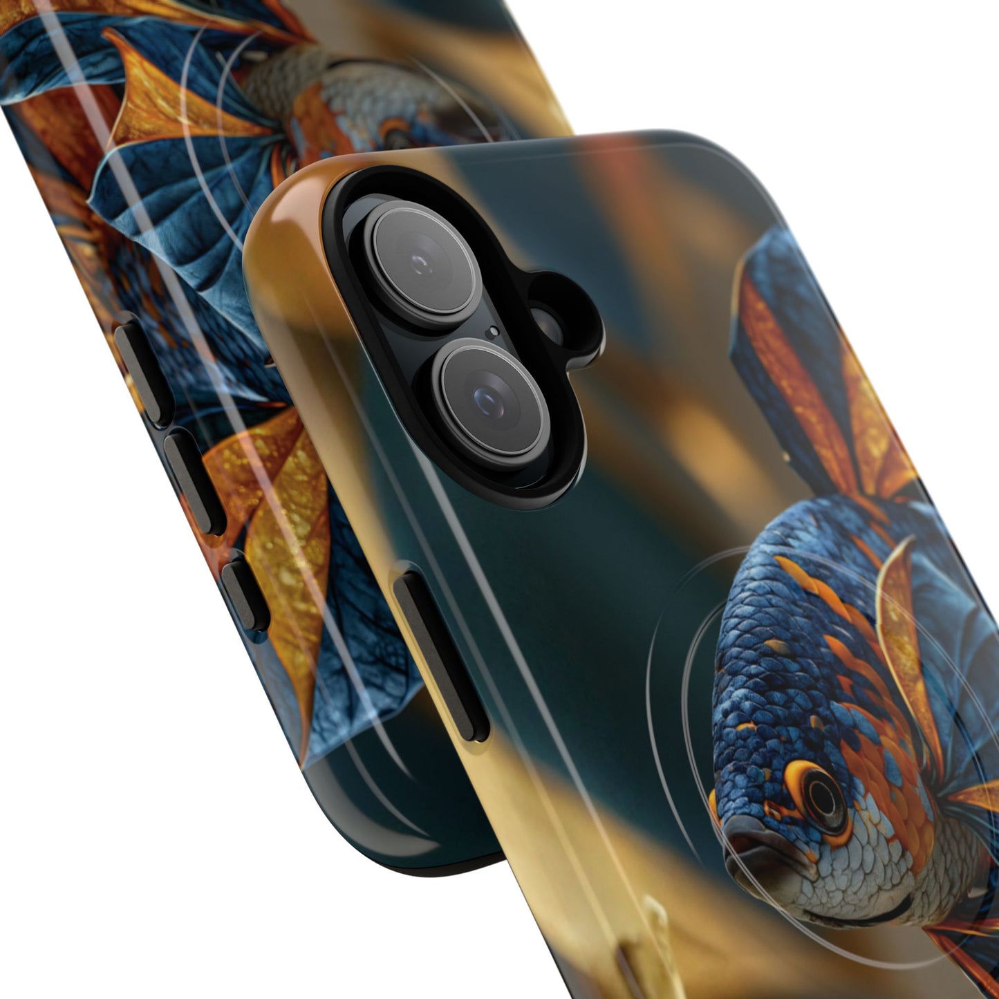 Koi Fish Tough Magnetic Phone Case — Protective Artistic Fish Design
