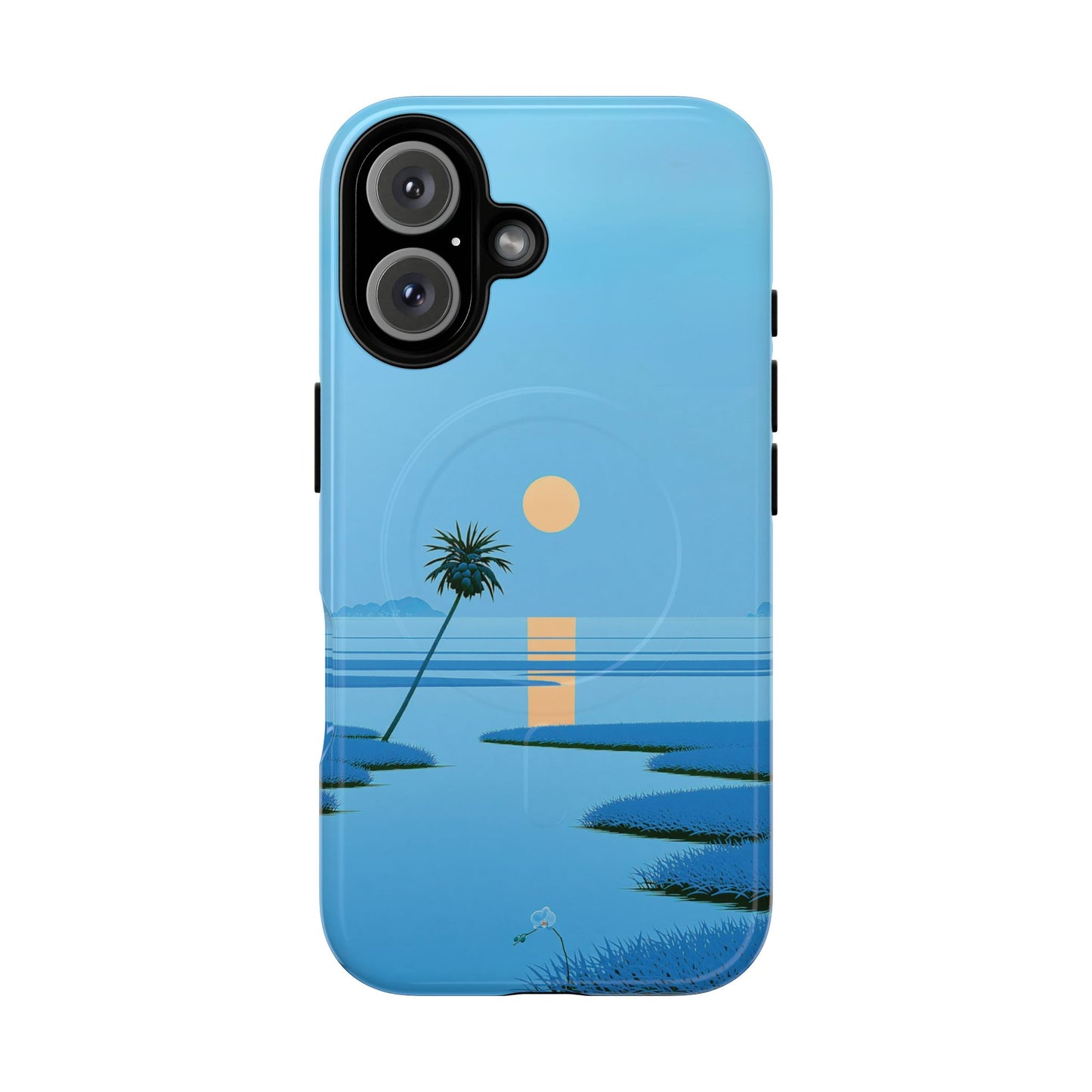 Tough Magnetic Case — Minimal Sunset Palm Phone Cover
