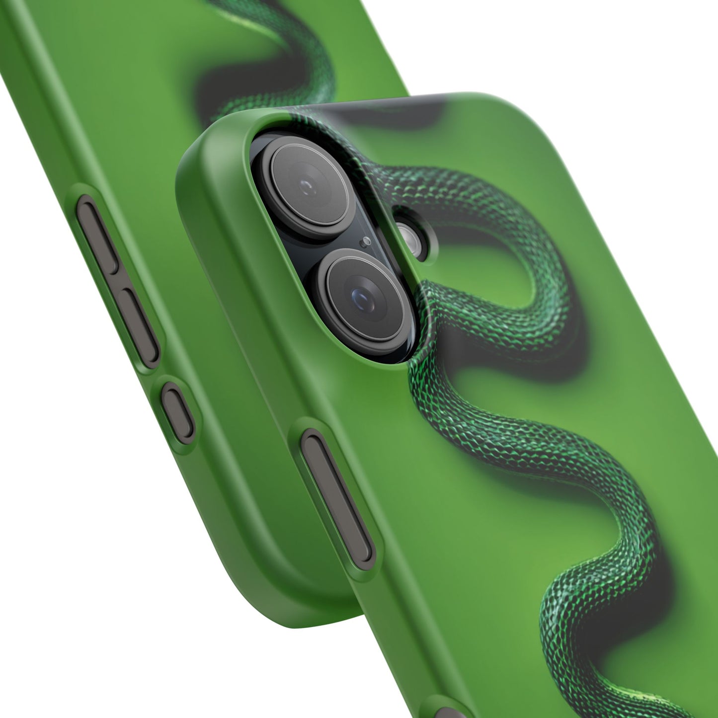 Green Snake Snap Case for iPhone, Stylish Phone Cover, Unique Gift, Trendy Accessory, Birthday, Nature Lover's Phone Case