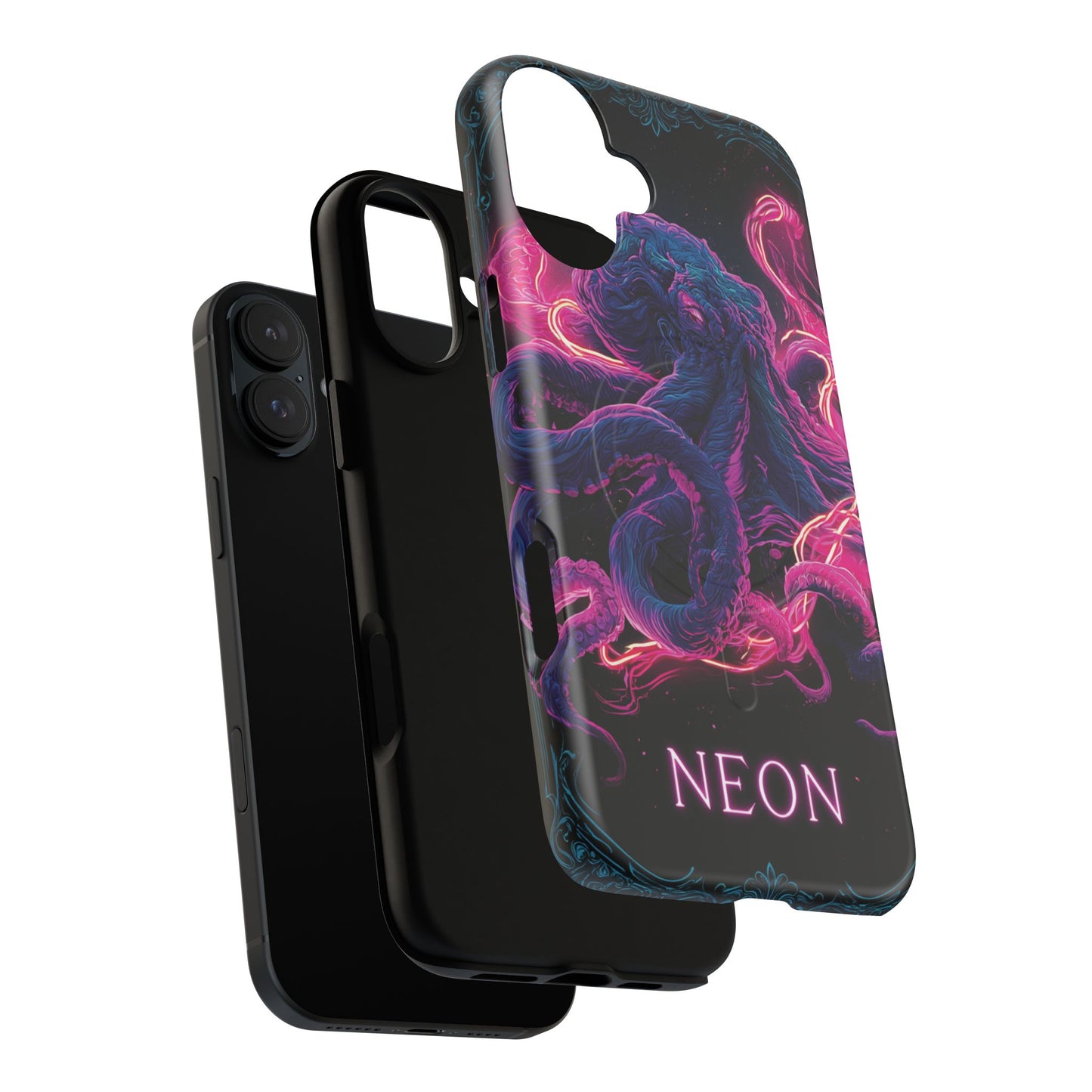 Neon Octopus Phone Case — Tough Magnetic Protective Cover