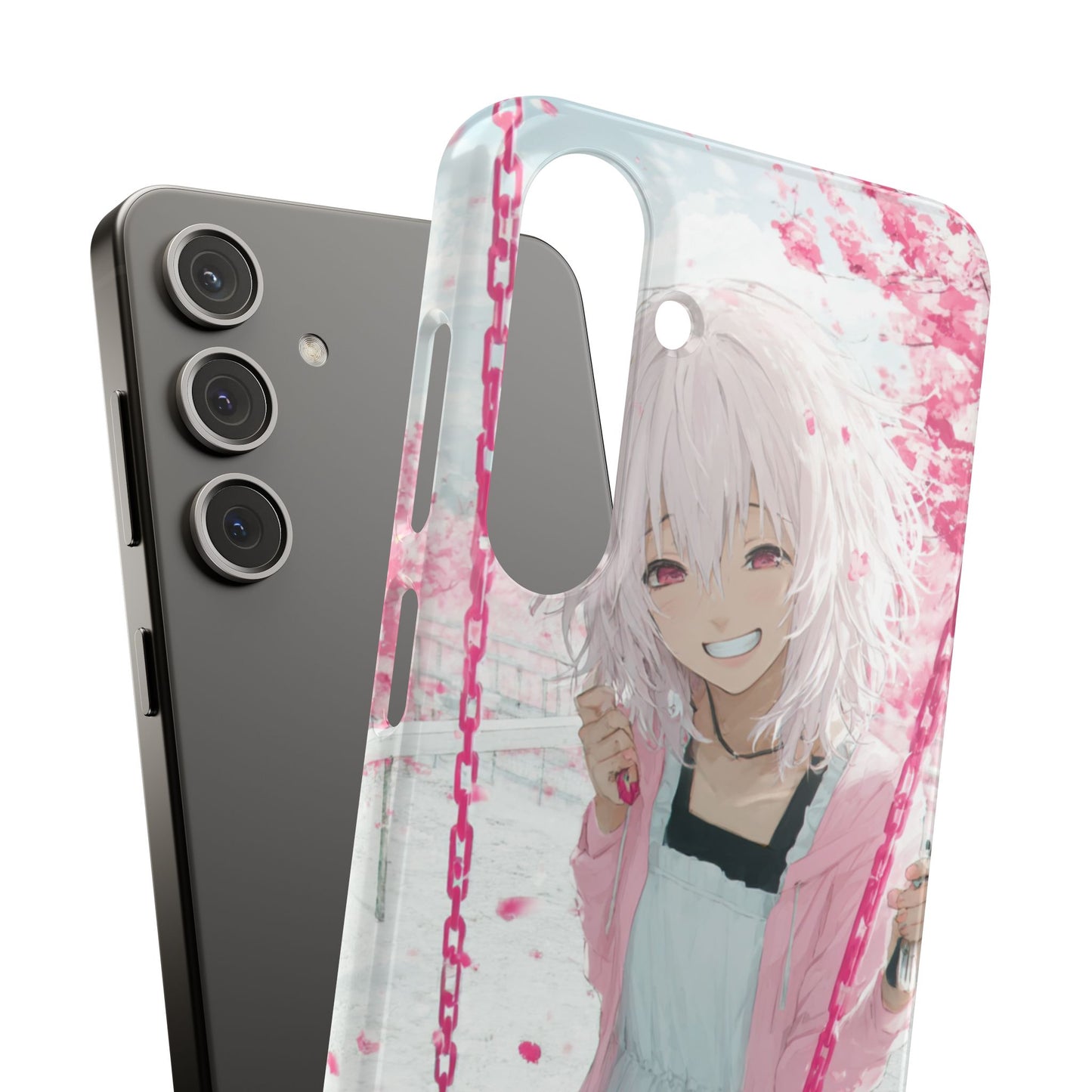 Anime Character Snap Cases for Phone, Cute Aesthetic Phone Cover, Gifts for Otaku, Floral Design, Unique Phone Cases