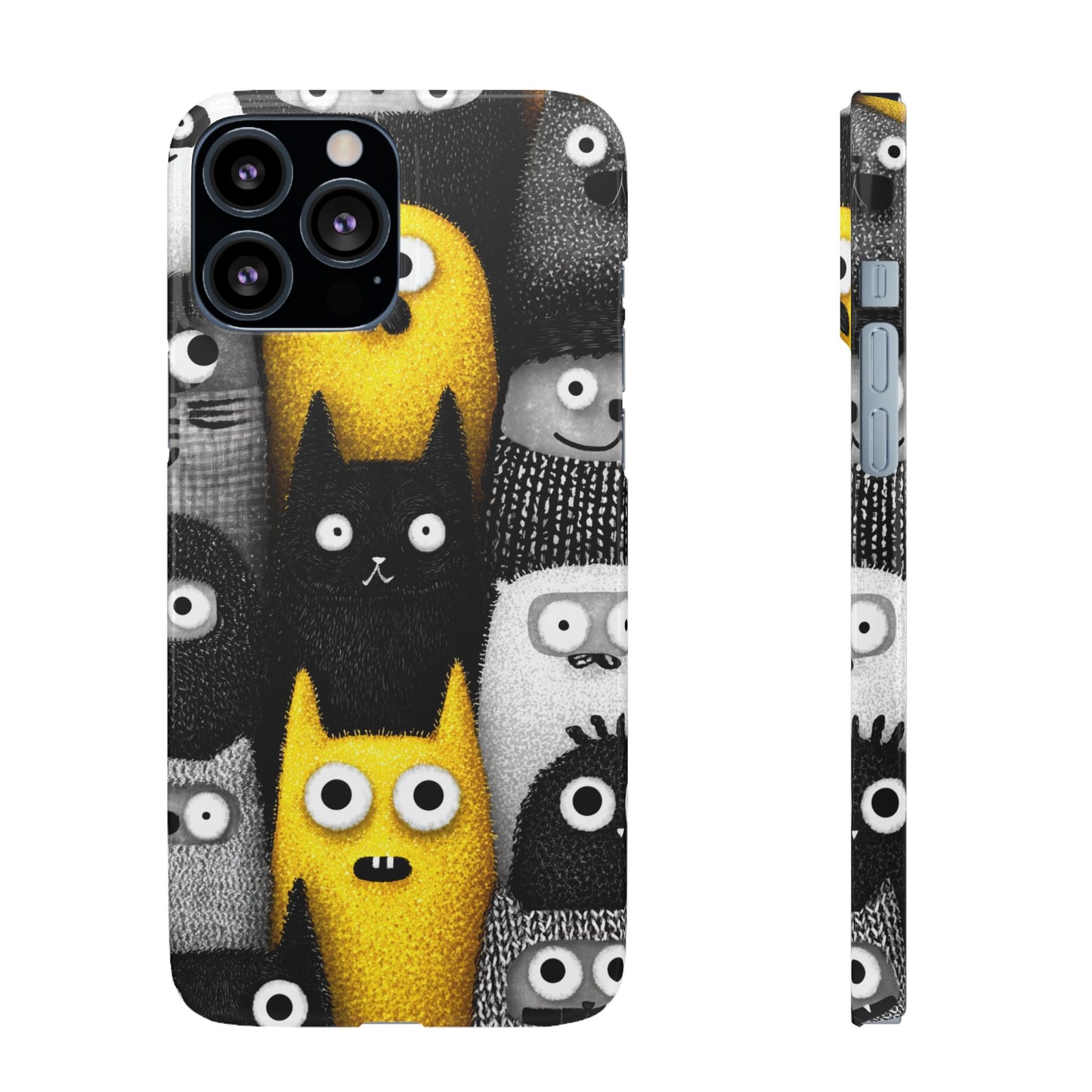 Colorful Character Snap Cases, Cute Phone Cover, Unique Gift for Kids, Fun Accessory, Perfect for Birthdays, Holidays