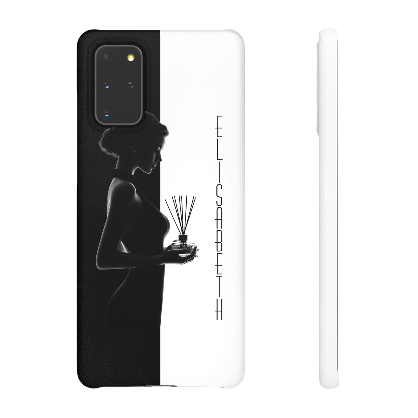 Custom Black and White Snap Case for Women Phone Cover for iPhone and Samsung