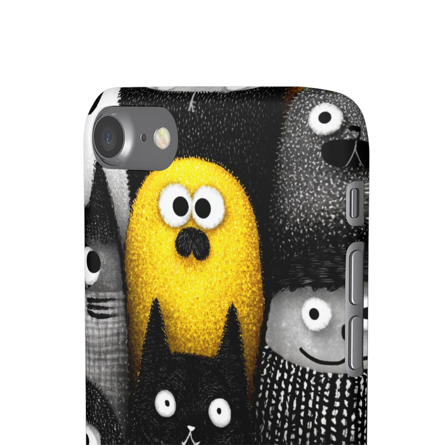 Colorful Character Snap Cases, Cute Phone Cover, Unique Gift for Kids, Fun Accessory, Perfect for Birthdays, Holidays