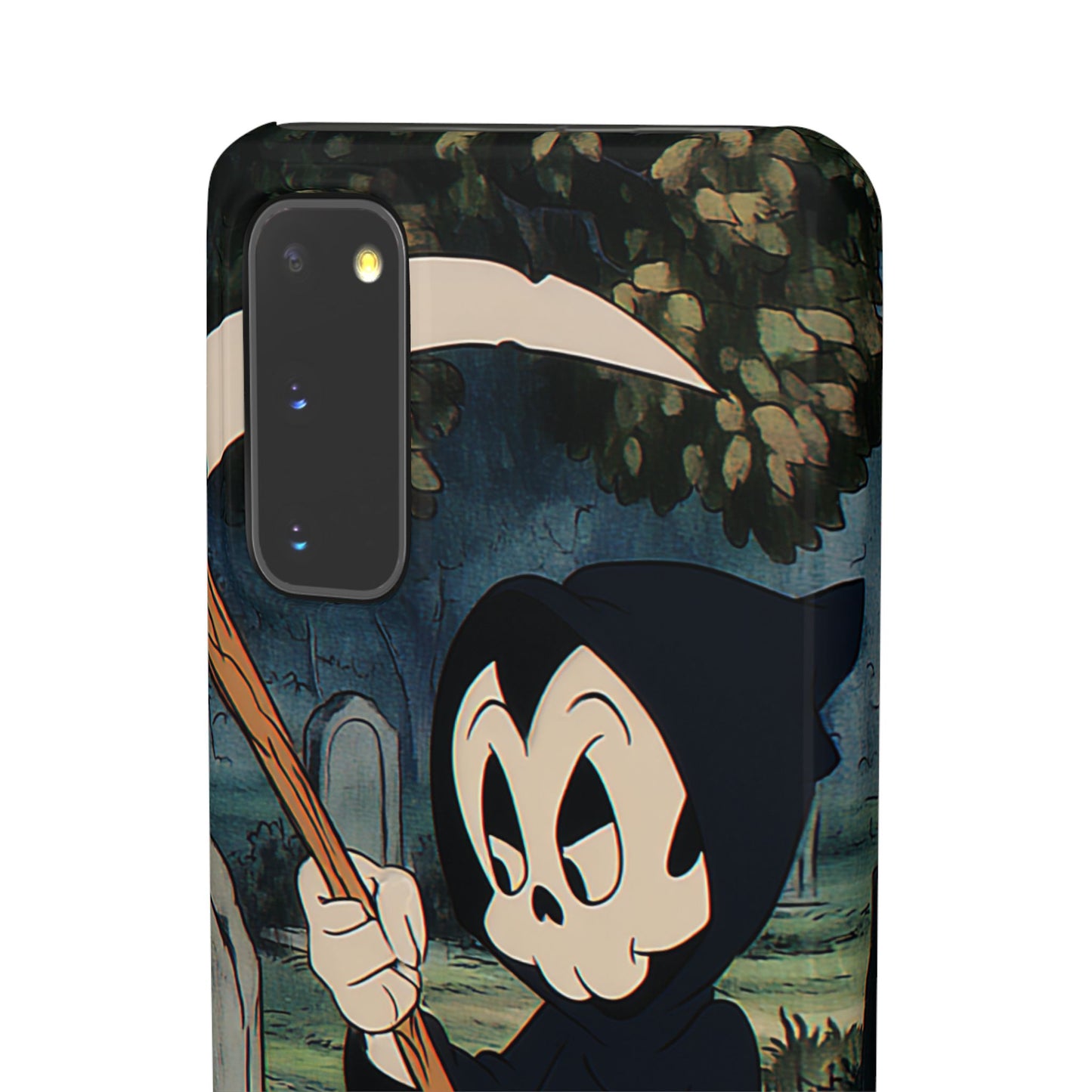 Grim Reaper Snap Case, Halloween Phone Case, Cute Death Phone Cover, Spooky Accessories, Unique Phone Protector