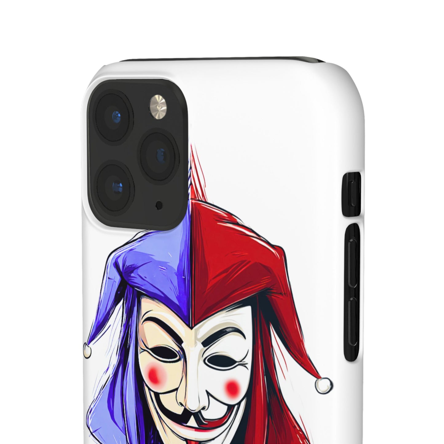 Joker & Anonimous Reunited Guy Fawkes Art Snap Case and Protective Phone Cover For iPhone and Samsung
