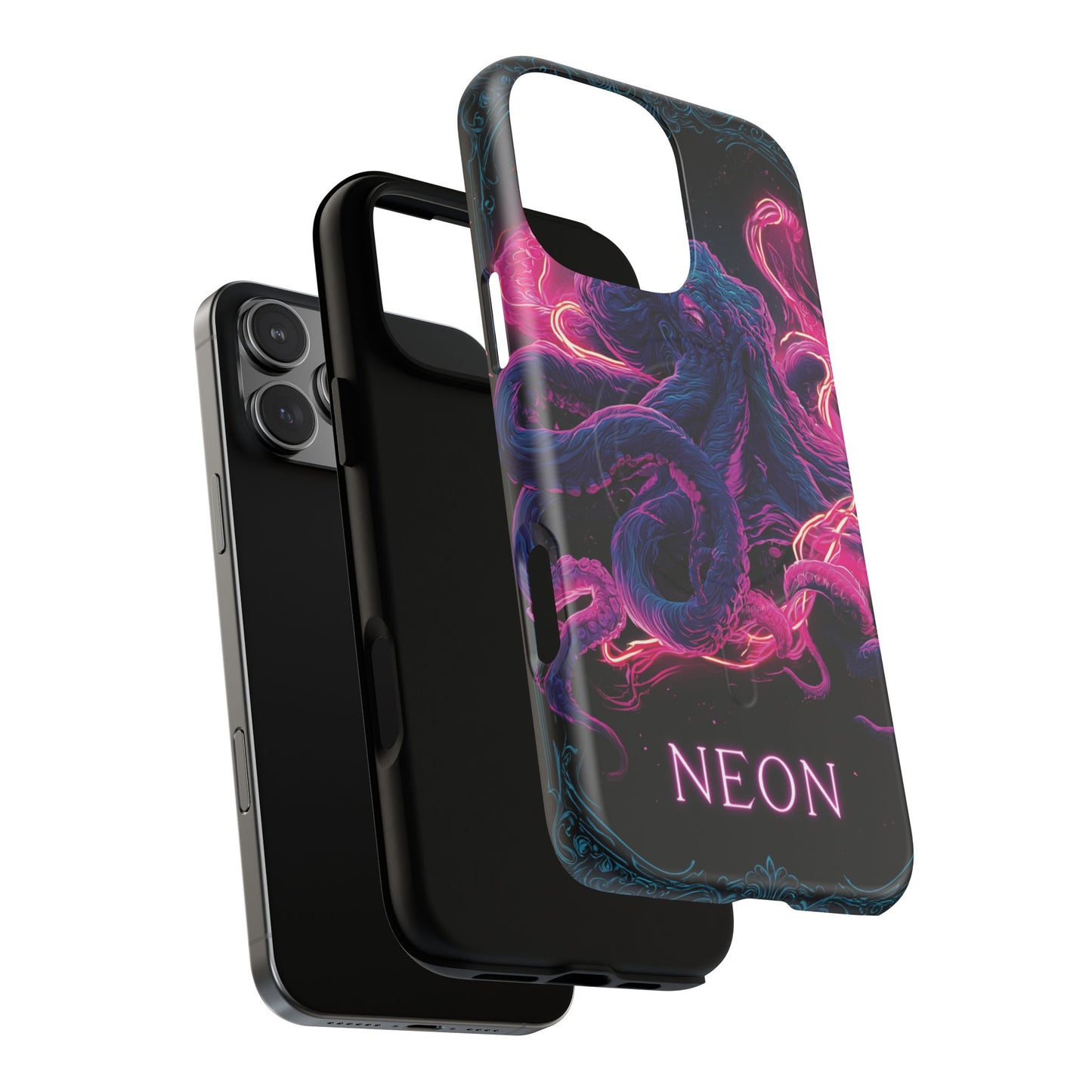 Neon Octopus Phone Case — Tough Magnetic Protective Cover