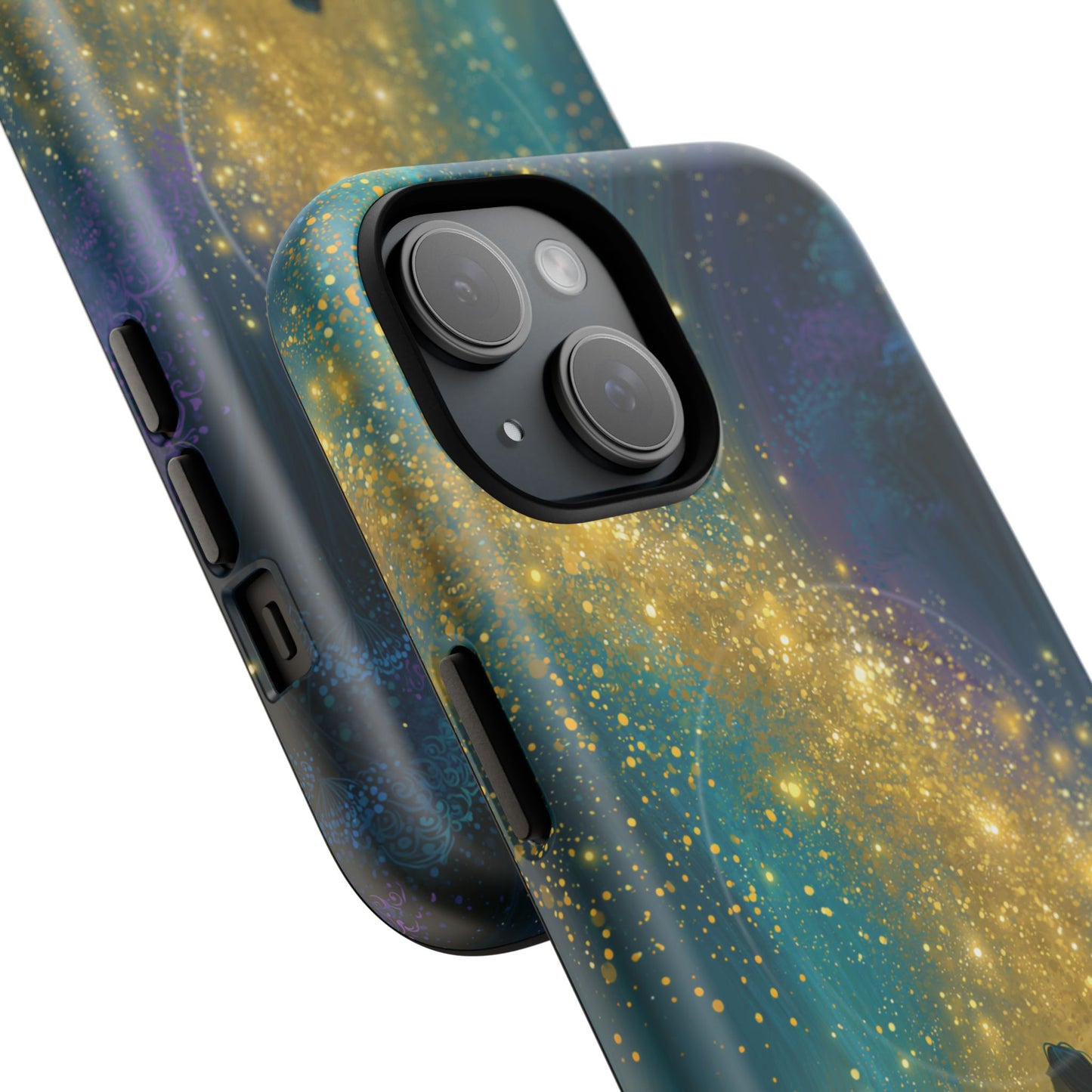 Mystical Nightfall Phone Case — Starry Silhouette Tough Magnetic Case