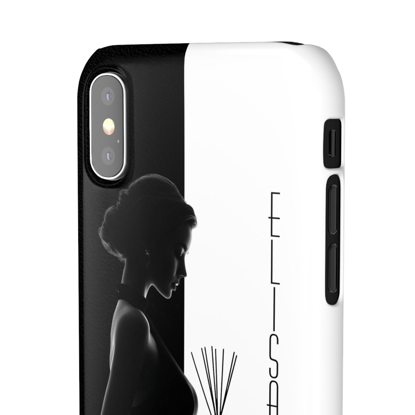 Custom Black and White Snap Case for Women Phone Cover for iPhone and Samsung