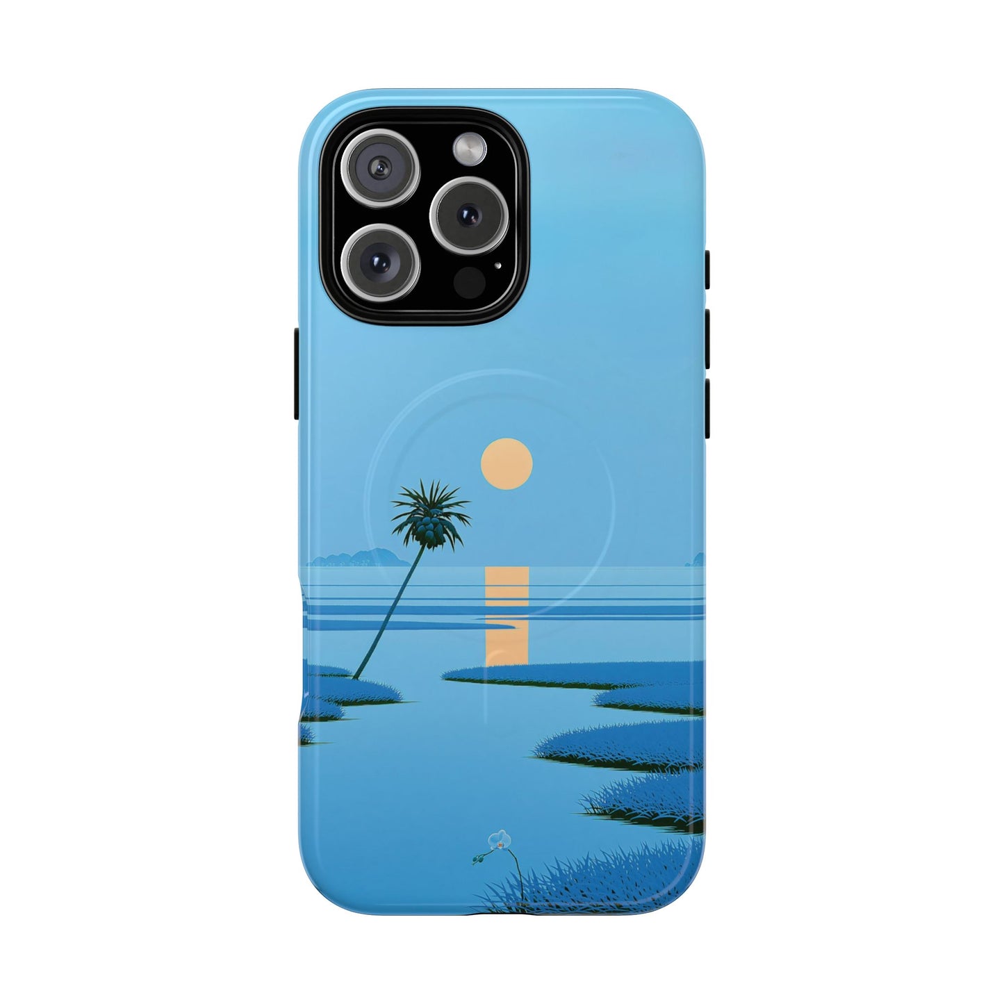 Tough Magnetic Case — Minimal Sunset Palm Phone Cover