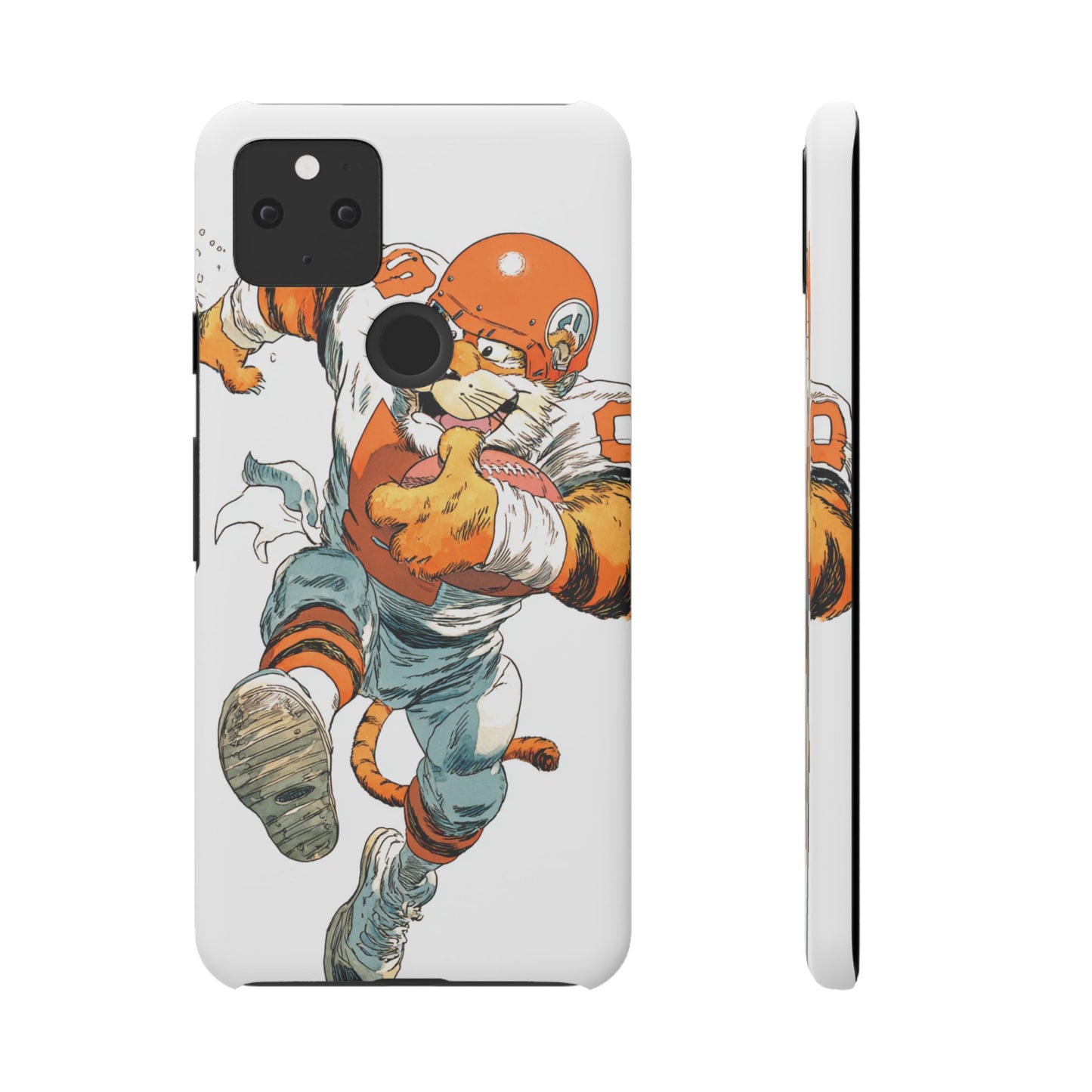 Cincinnati Bengals Snap Cases, Football Fans Phone Case, Tiger Cartoon Art Design, Football Lover Gift, Protective Phone Cover