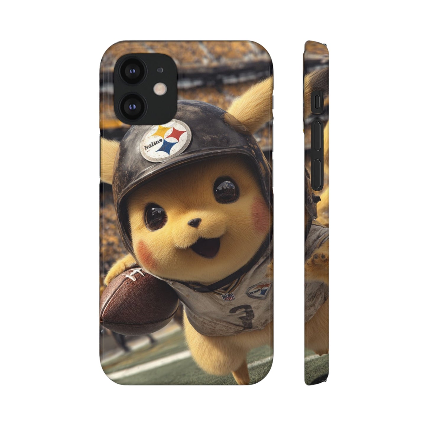 Fun Character Sports Snap Case, Phone Case, Fun Tech Accessory, Cute Gift for Gamers, Football Lovers, Kids.