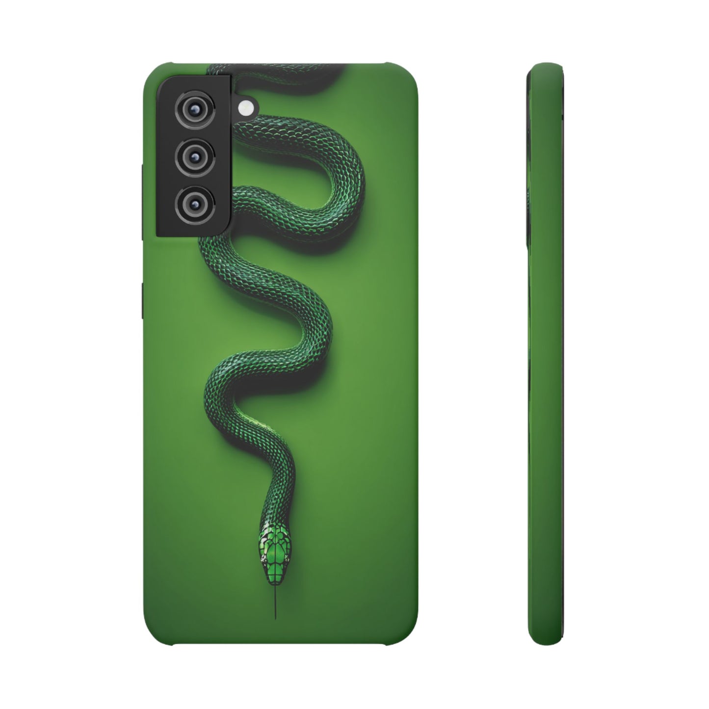 Green Snake Snap Case for iPhone, Stylish Phone Cover, Unique Gift, Trendy Accessory, Birthday, Nature Lover's Phone Case