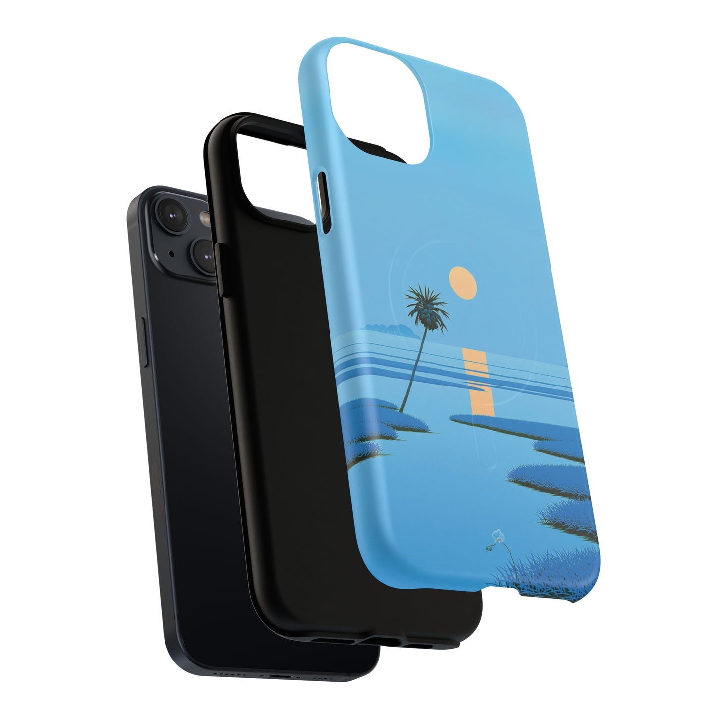 Tough Magnetic Case — Minimal Sunset Palm Phone Cover