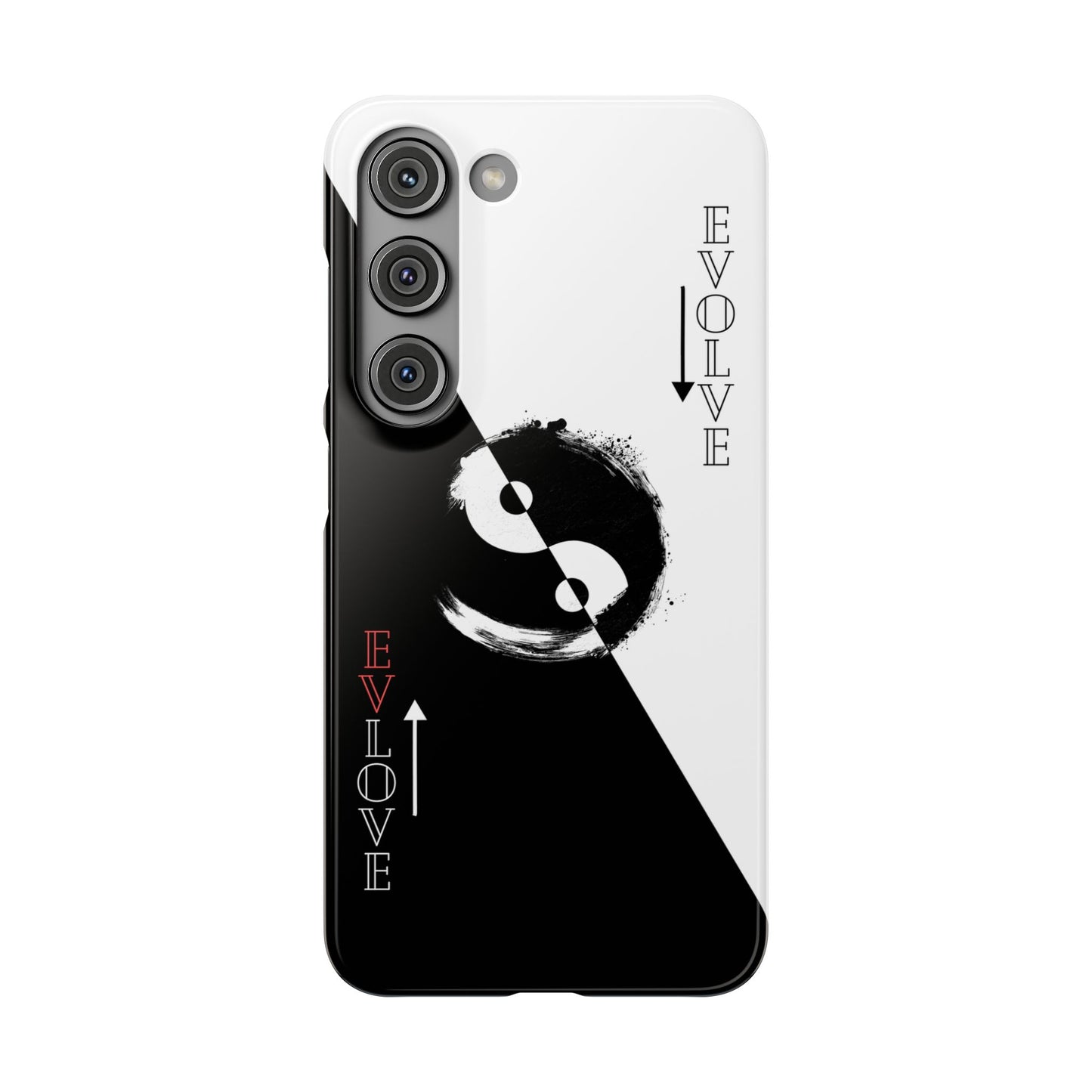 Yin Yang Evolve Black and White Snap Case Cover for iPhone and Samsung