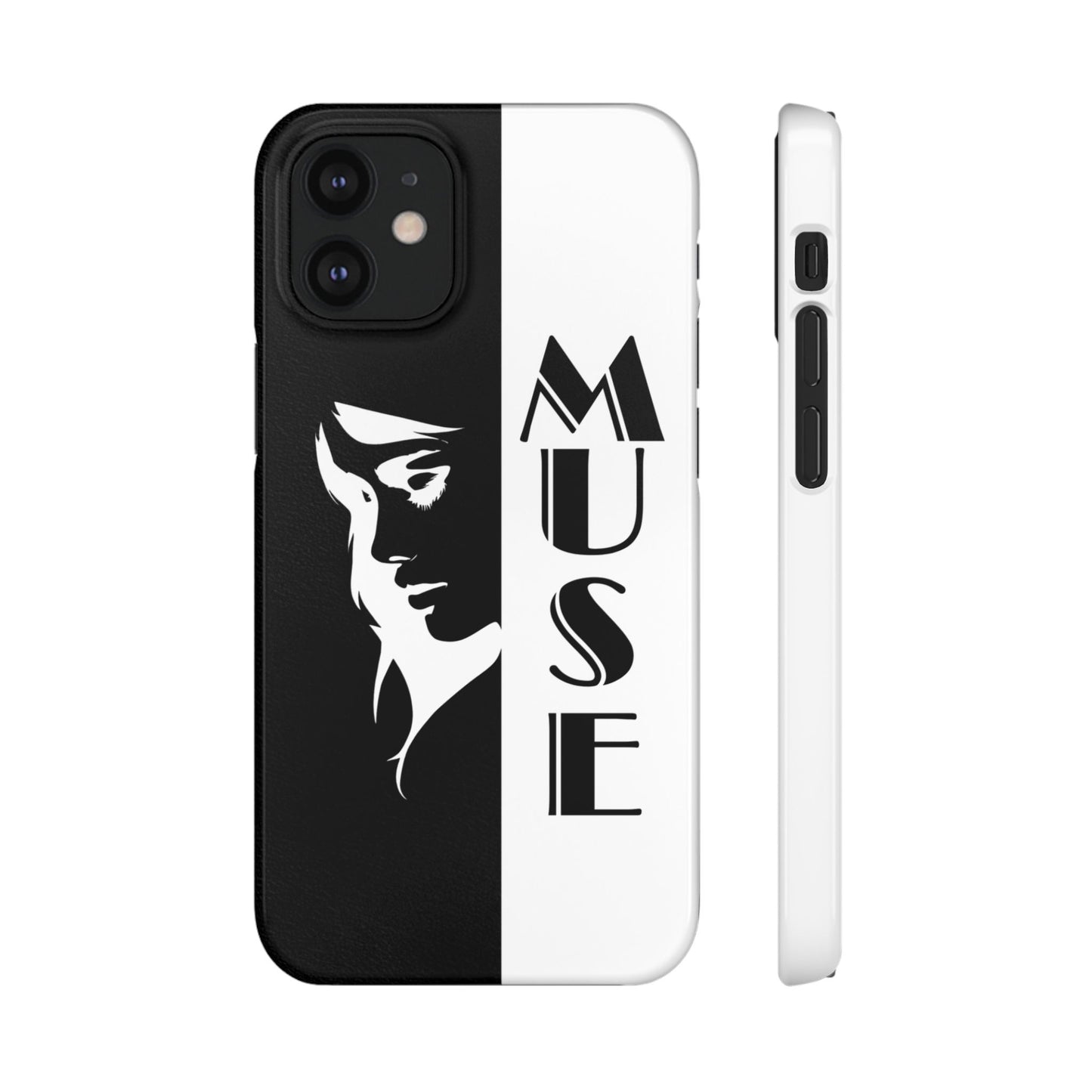 Black And White Bold Muse Snap Case Cover for iPhone and Samsung