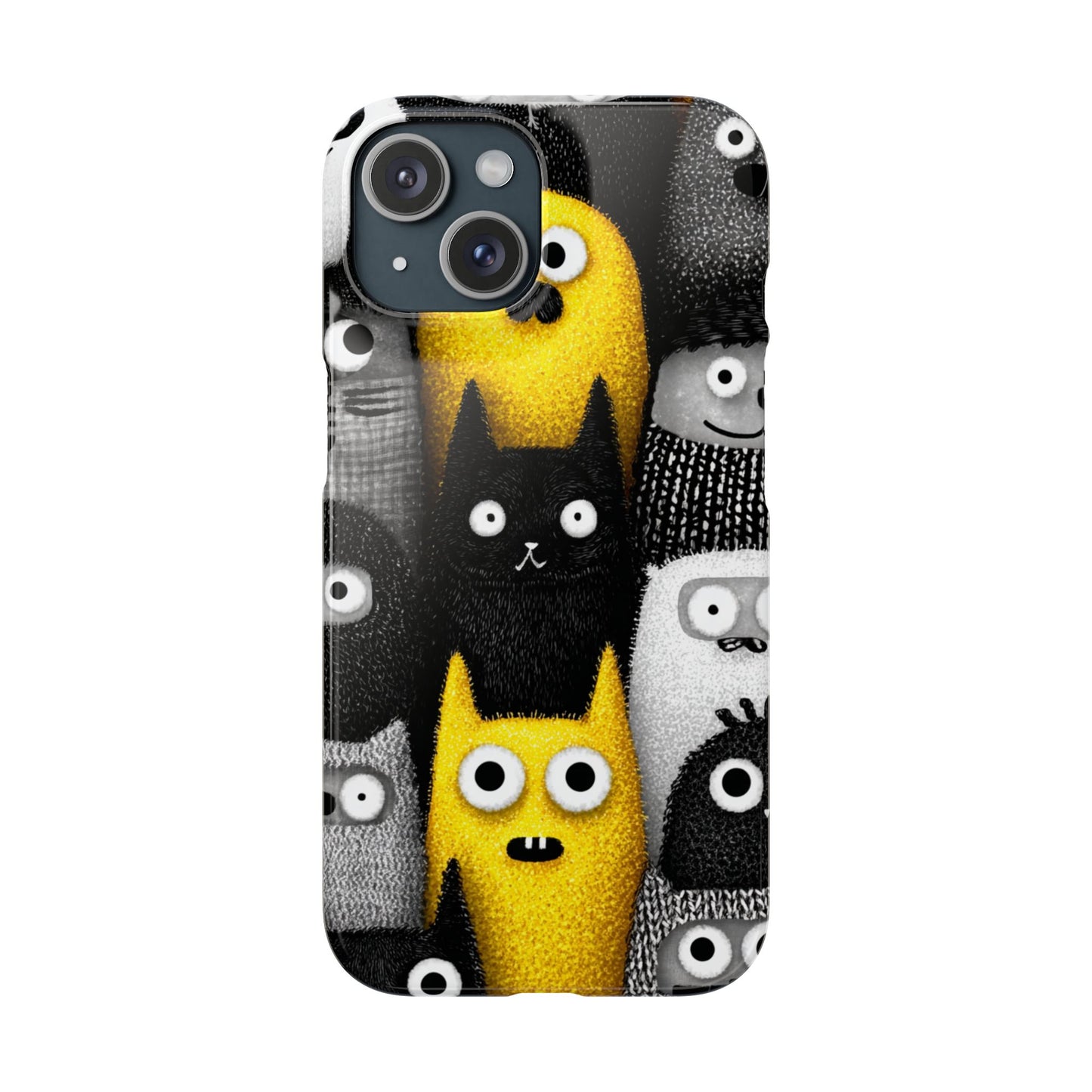 Colorful Character Snap Cases, Cute Phone Cover, Unique Gift for Kids, Fun Accessory, Perfect for Birthdays, Holidays