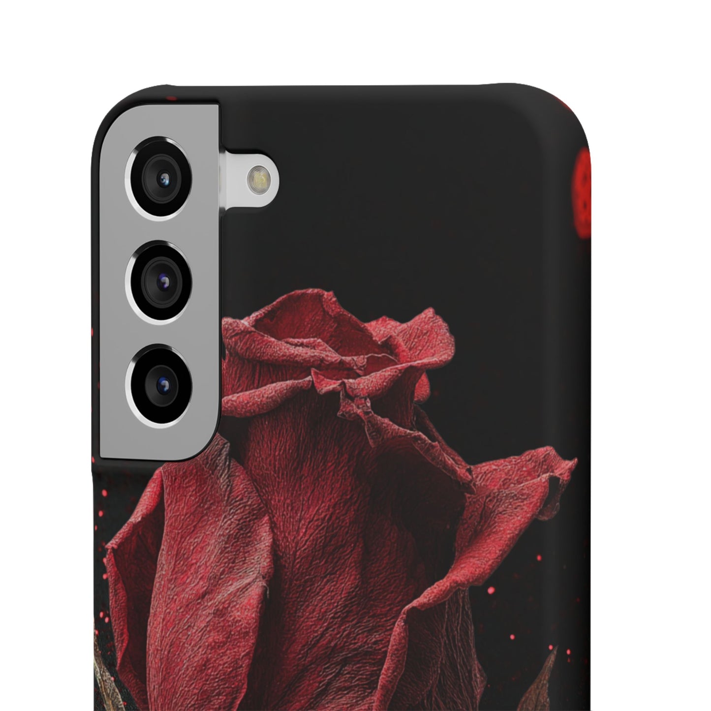 Romantic Rose Snap Case, Floral Phone Cover, Valentines Day Gift, Trendy Mobile Accessory, Heart Design Case, Elegant Phone Protector