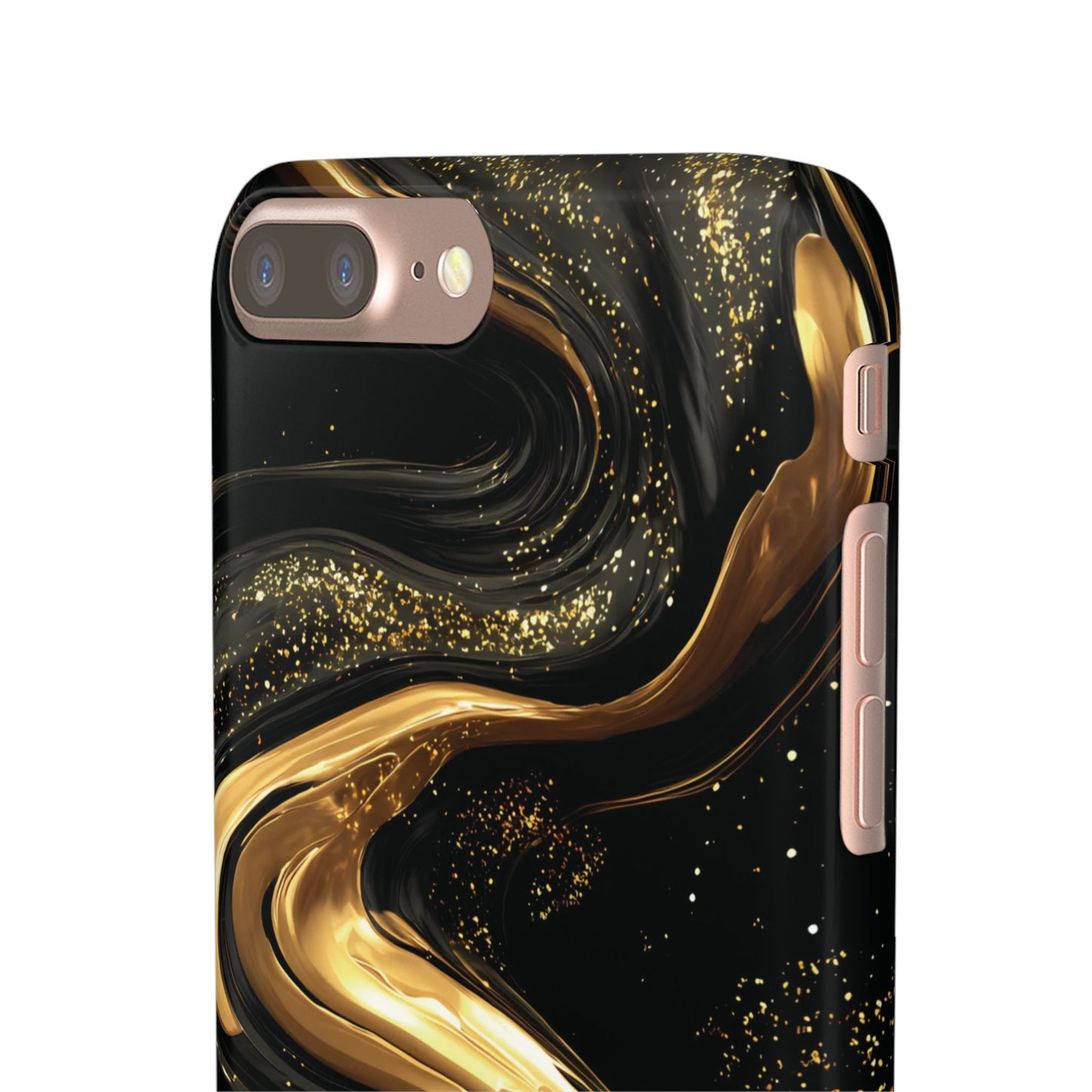 Elegant Gold Swirl Snap Case - Stylish Phone Cover, Modern Accessory, Gift for Her, Luxe Phone Case, Trendy Decor