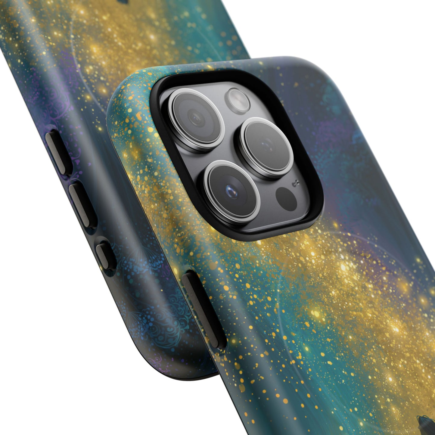 Mystical Nightfall Phone Case — Starry Silhouette Tough Magnetic Case
