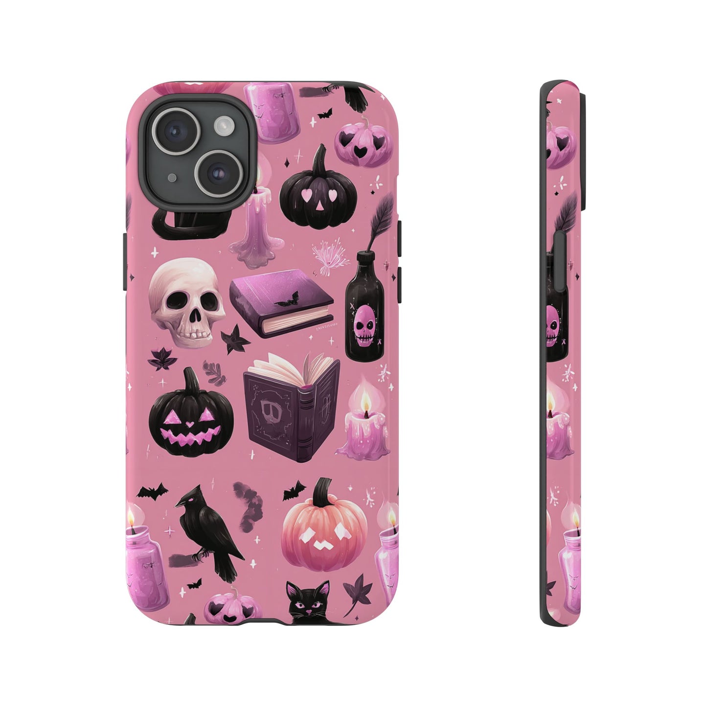 Spooky Phone Case - Halloween Design, Cute Costume Accessory, Fall Decor, Gift for Cat Lovers, Witchy Vibes, Trick or Treat