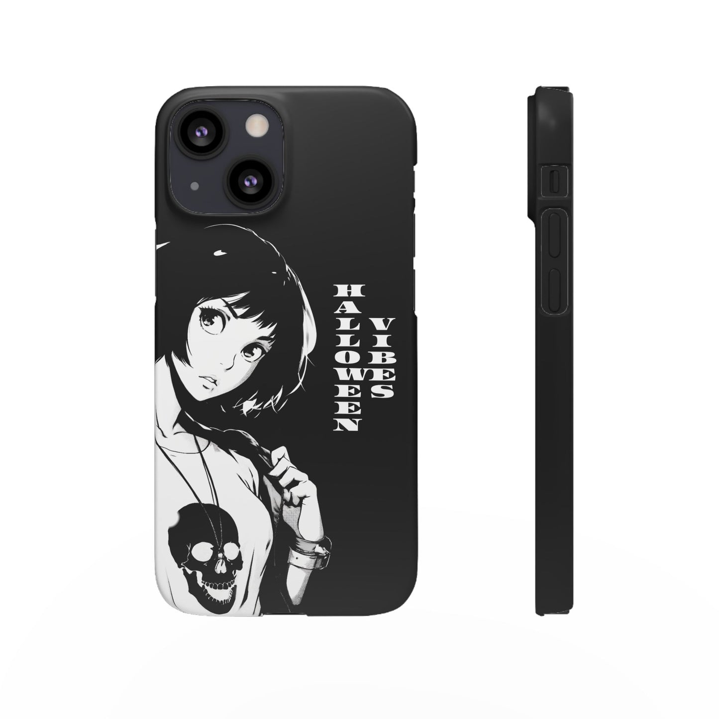 Halloween Vibes Snap Case Black and White Protective Phone Cover for iPhone and Samsung