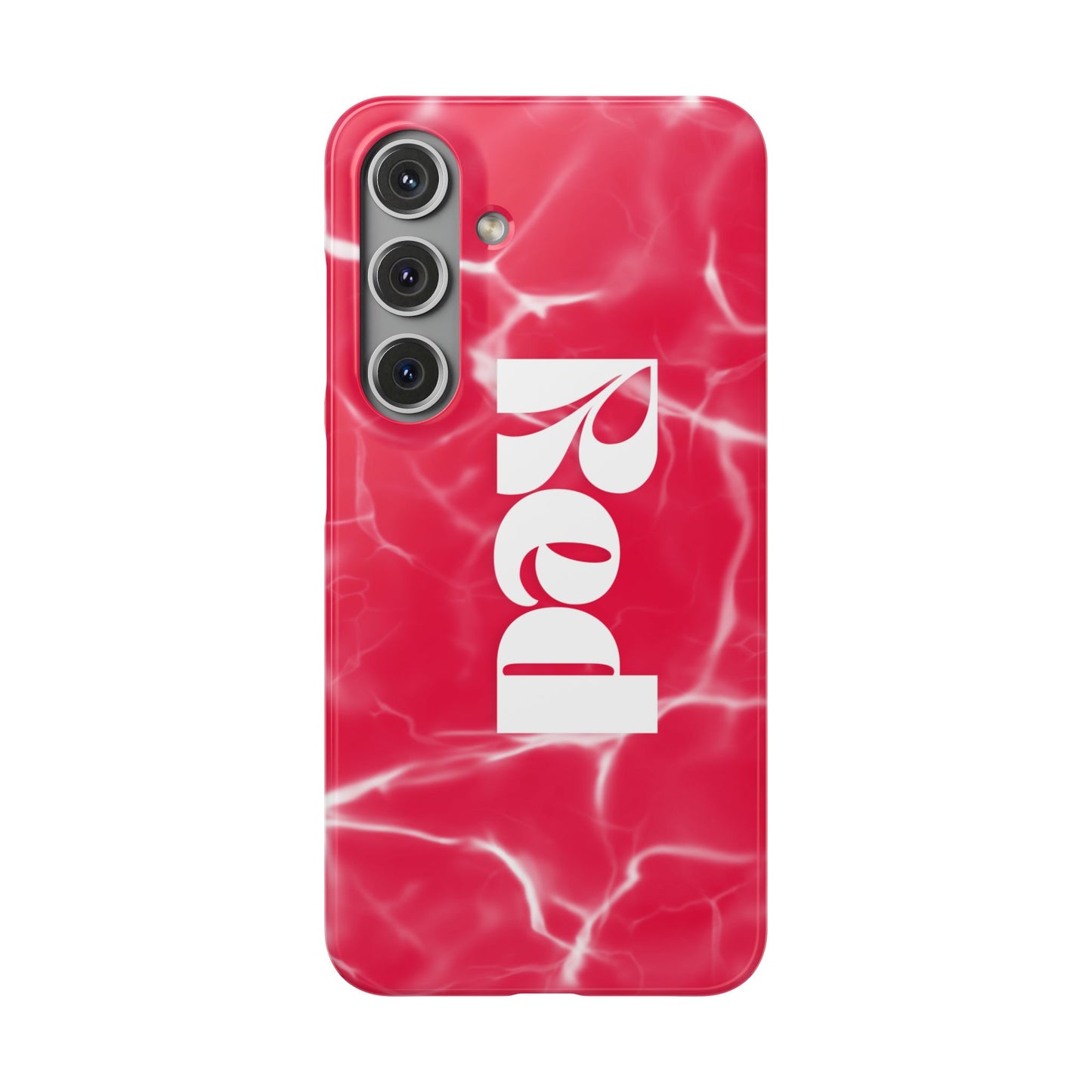 Vibrant Red Snap Case for iPhone, Trendy Phone Cover, Gift for Her, Summer Accessory, Stylish Tech Protection