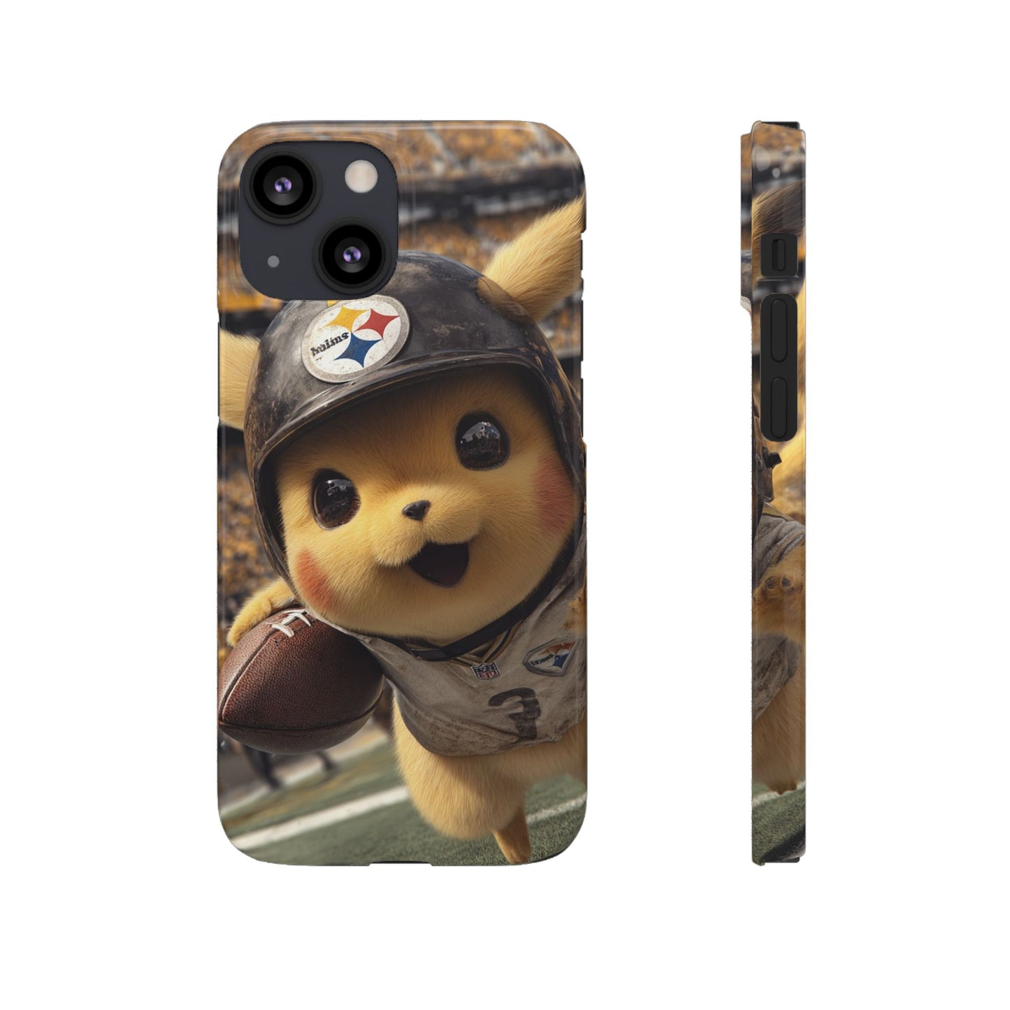 Fun Character Sports Snap Case, Phone Case, Fun Tech Accessory, Cute Gift for Gamers, Football Lovers, Kids.