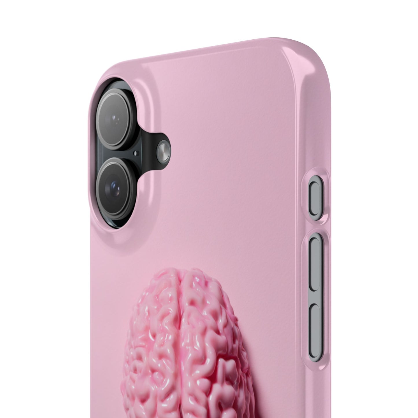 Slim Cases, Brain Design Phone Case With Card Holder, Cute Tech Accessory, Unique Gift for Students, Stylish Phone Protection, Valentine's