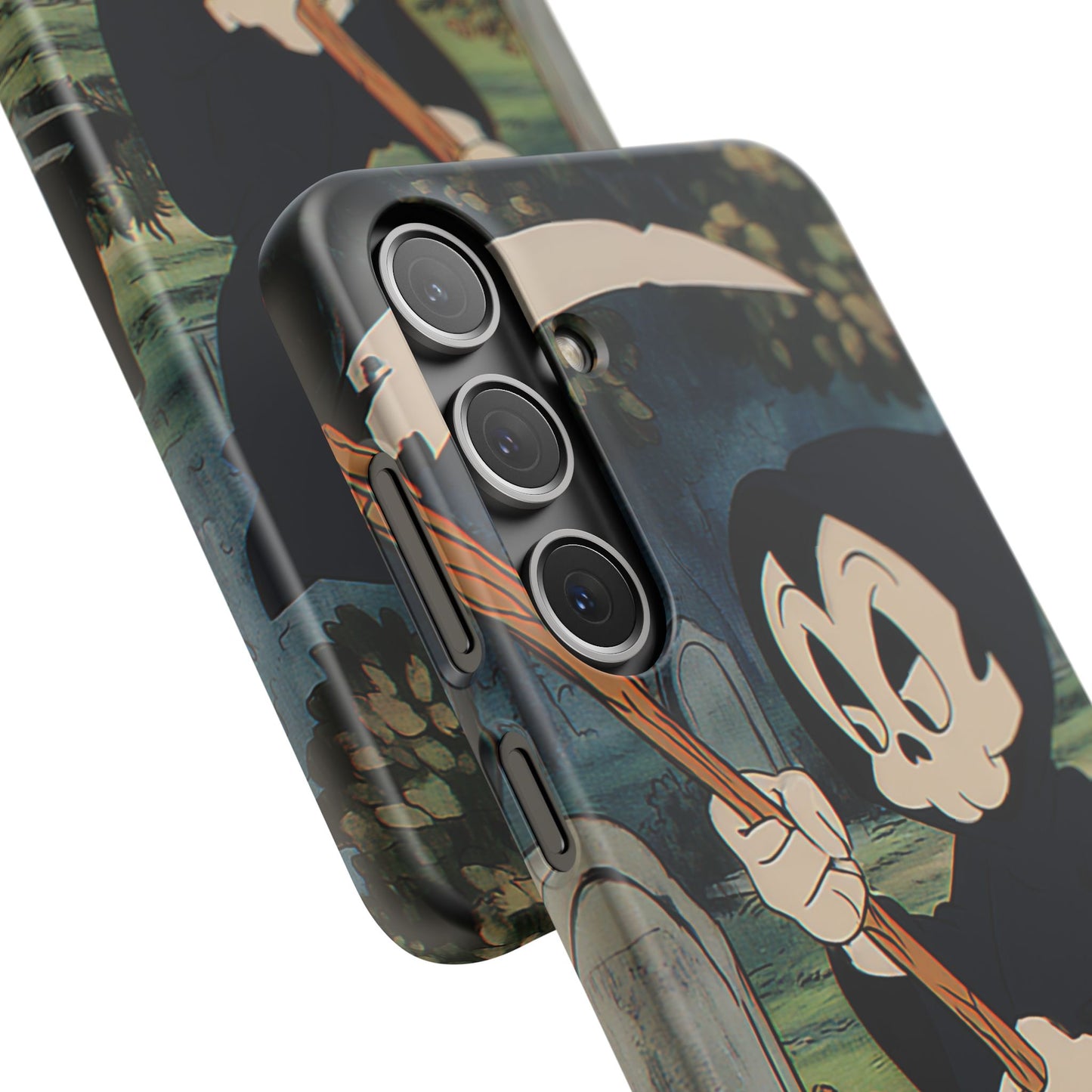 Grim Reaper Snap Case, Halloween Phone Case, Cute Death Phone Cover, Spooky Accessories, Unique Phone Protector