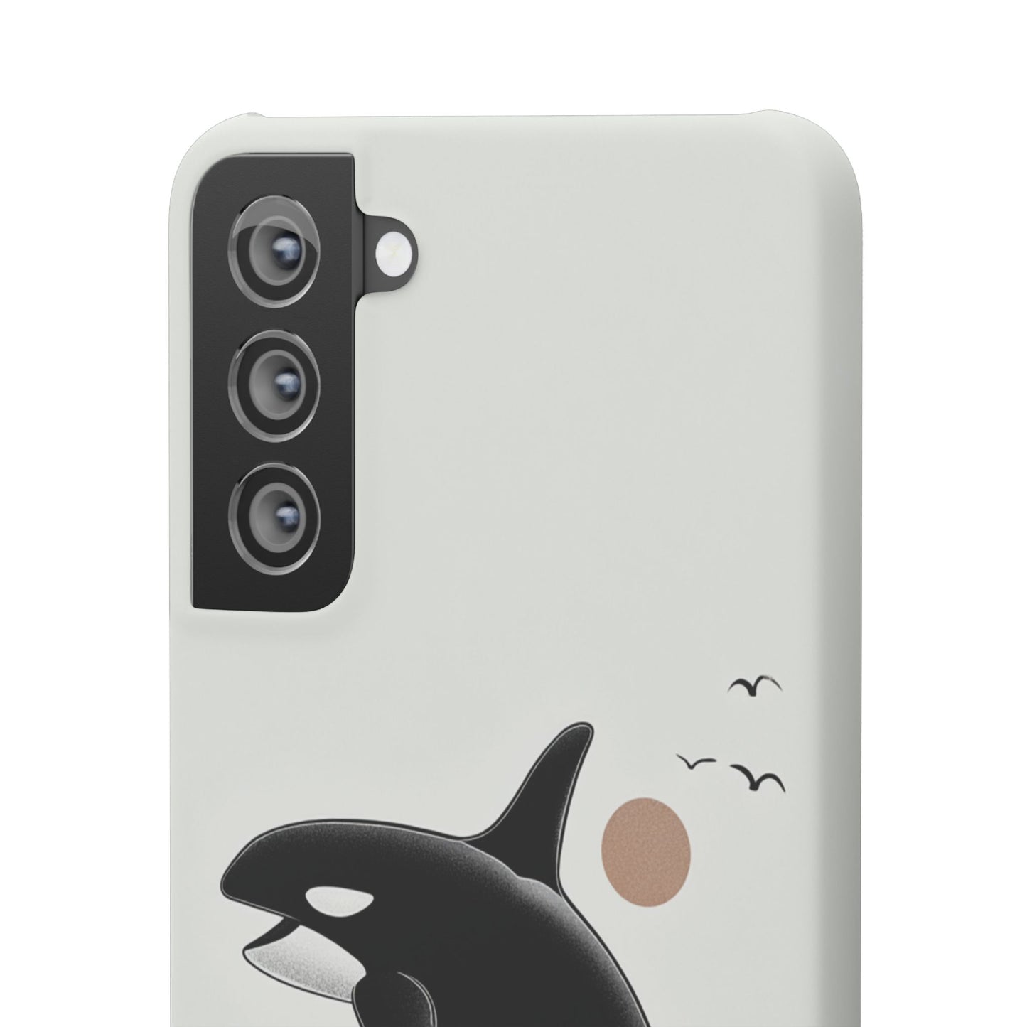 Whale Splash Phone Case | Ocean Lover Gift, Marine Art, Snap Cases, Cute Whale Design, Custom Phone Accessories