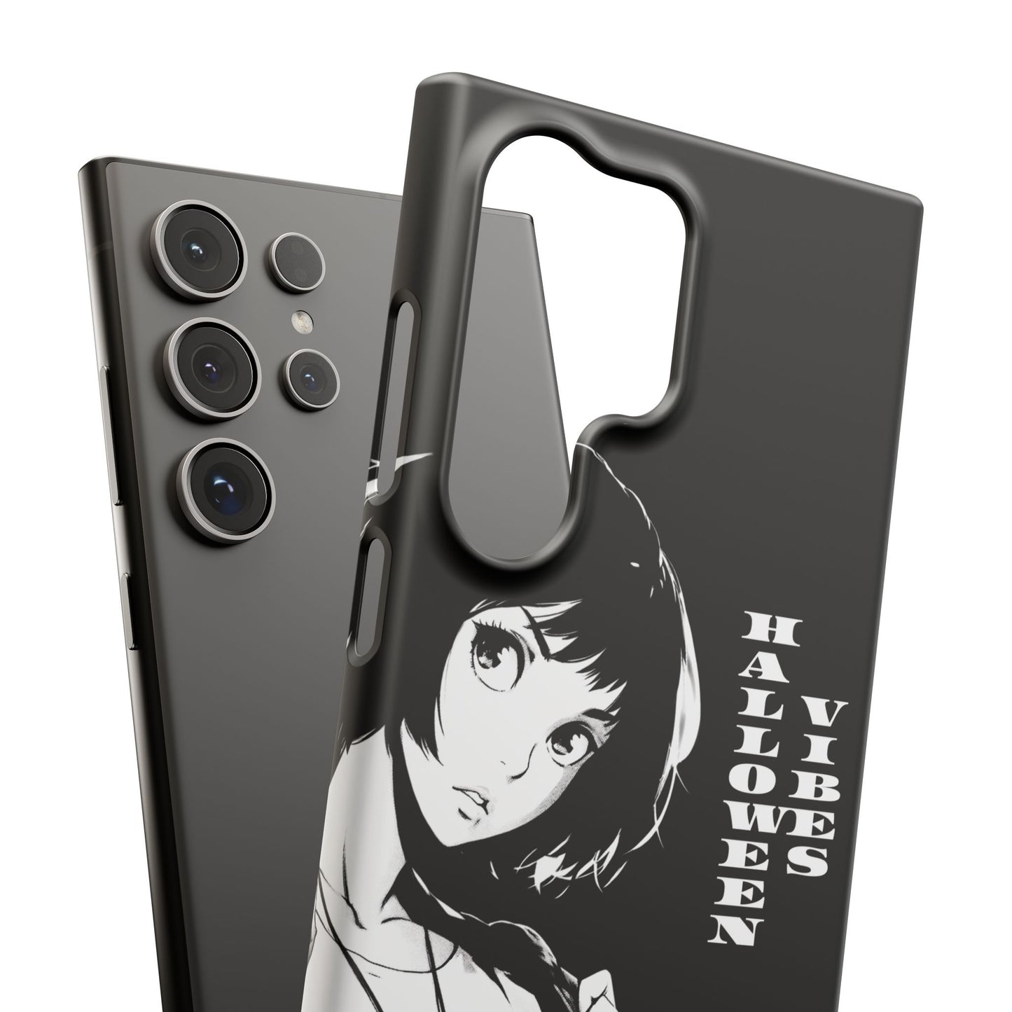 Halloween Vibes Snap Case Black and White Protective Phone Cover for iPhone and Samsung