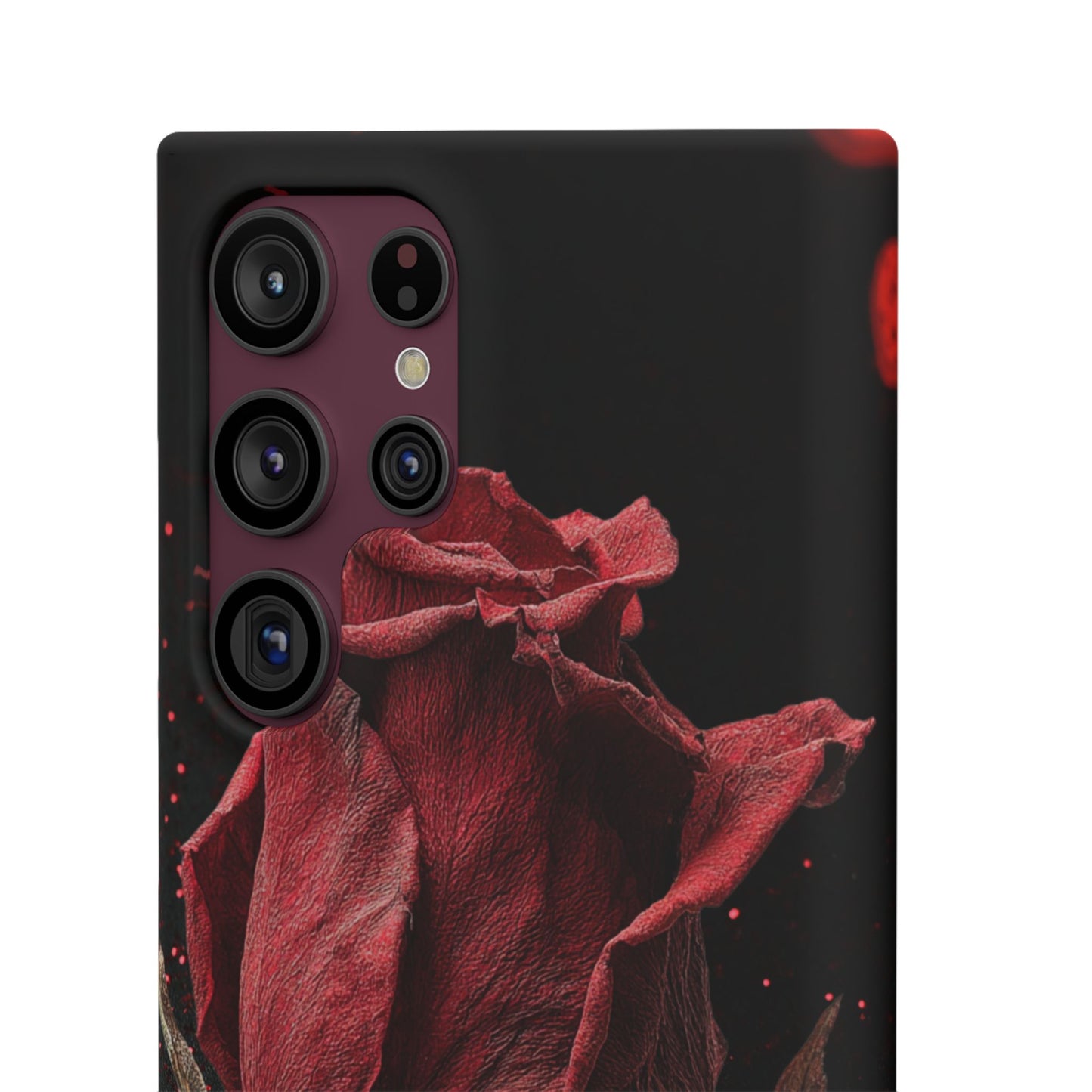 Romantic Rose Snap Case, Floral Phone Cover, Valentines Day Gift, Trendy Mobile Accessory, Heart Design Case, Elegant Phone Protector