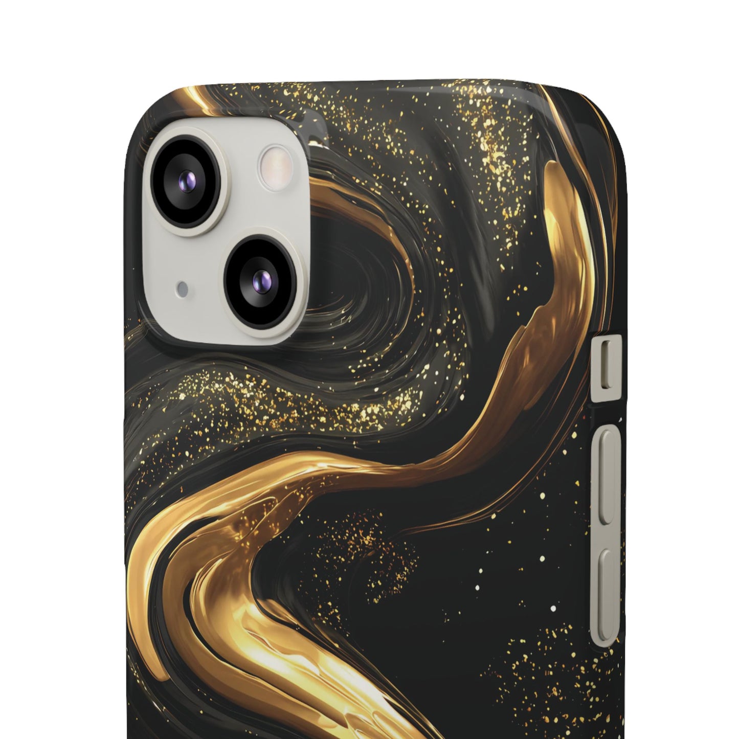 Elegant Gold Swirl Snap Case - Stylish Phone Cover, Modern Accessory, Gift for Her, Luxe Phone Case, Trendy Decor