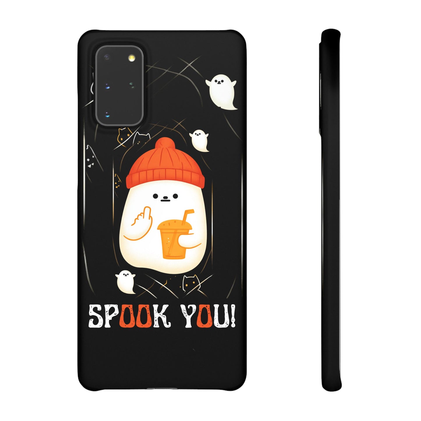 Spook You Halloween Ghost Snap Case Kawaii Protective Phone Cover for iPhone and Samsung