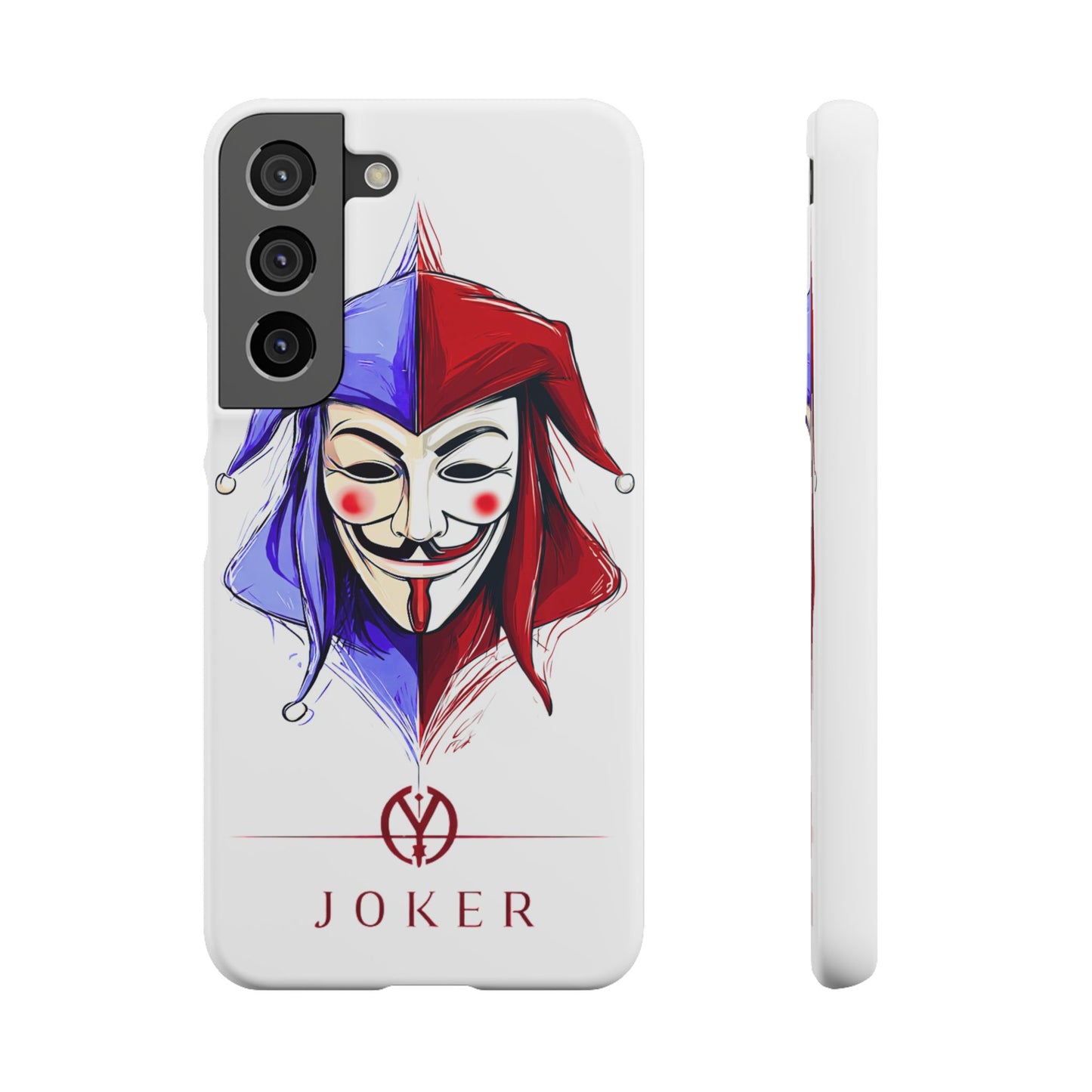 Joker & Anonimous Reunited Guy Fawkes Art Snap Case and Protective Phone Cover For iPhone and Samsung