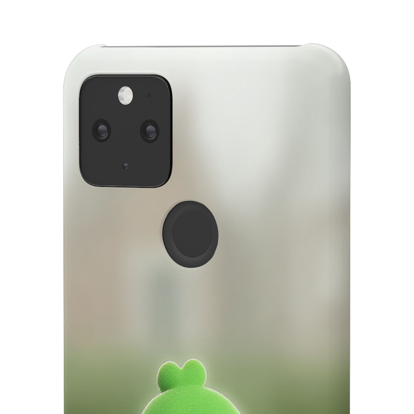 Cute Green Creature Phone Case, Snap Cases, Green Monster Phone Cover, Fun Phone Accessory, Playful Gift for Kids