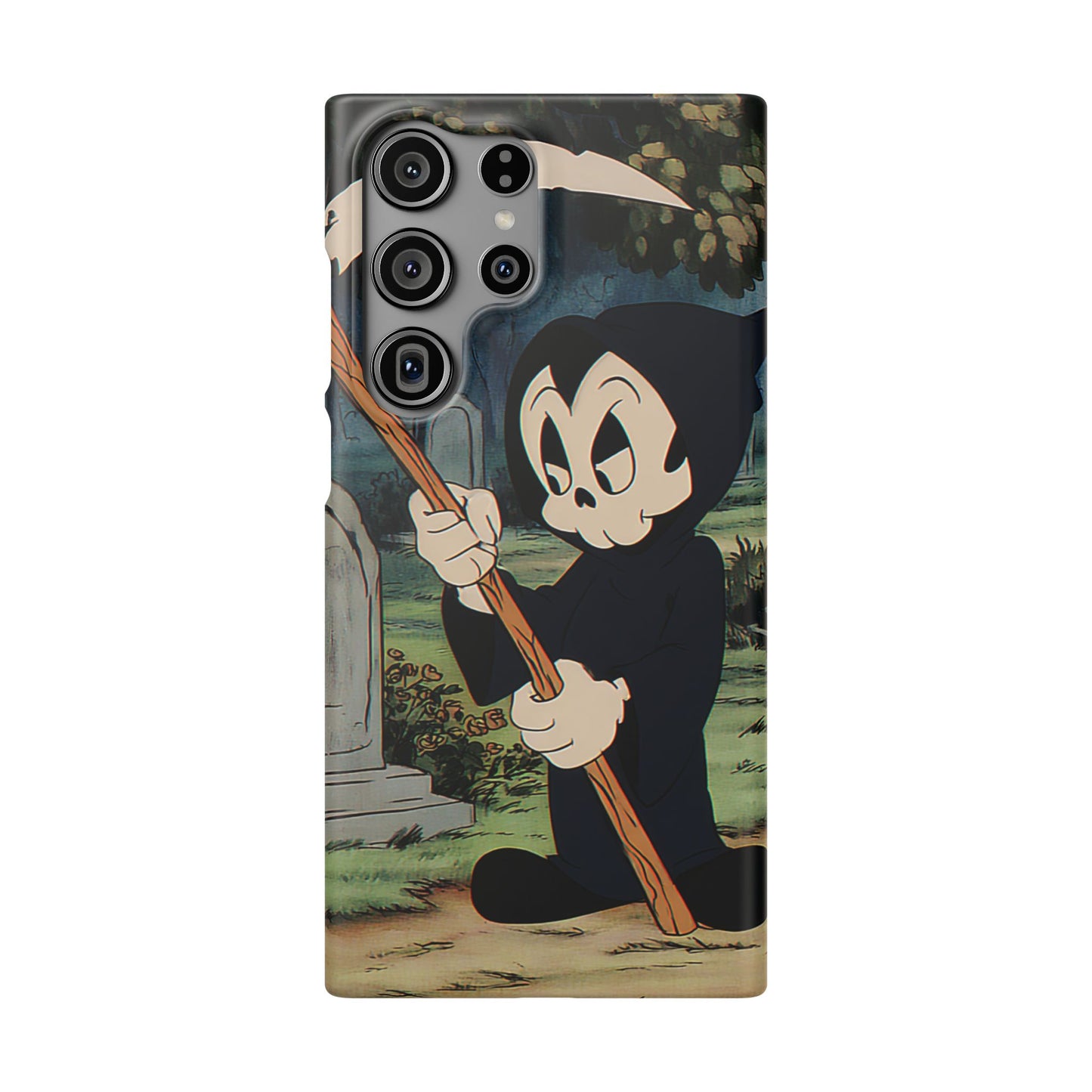 Grim Reaper Snap Case, Halloween Phone Case, Cute Death Phone Cover, Spooky Accessories, Unique Phone Protector