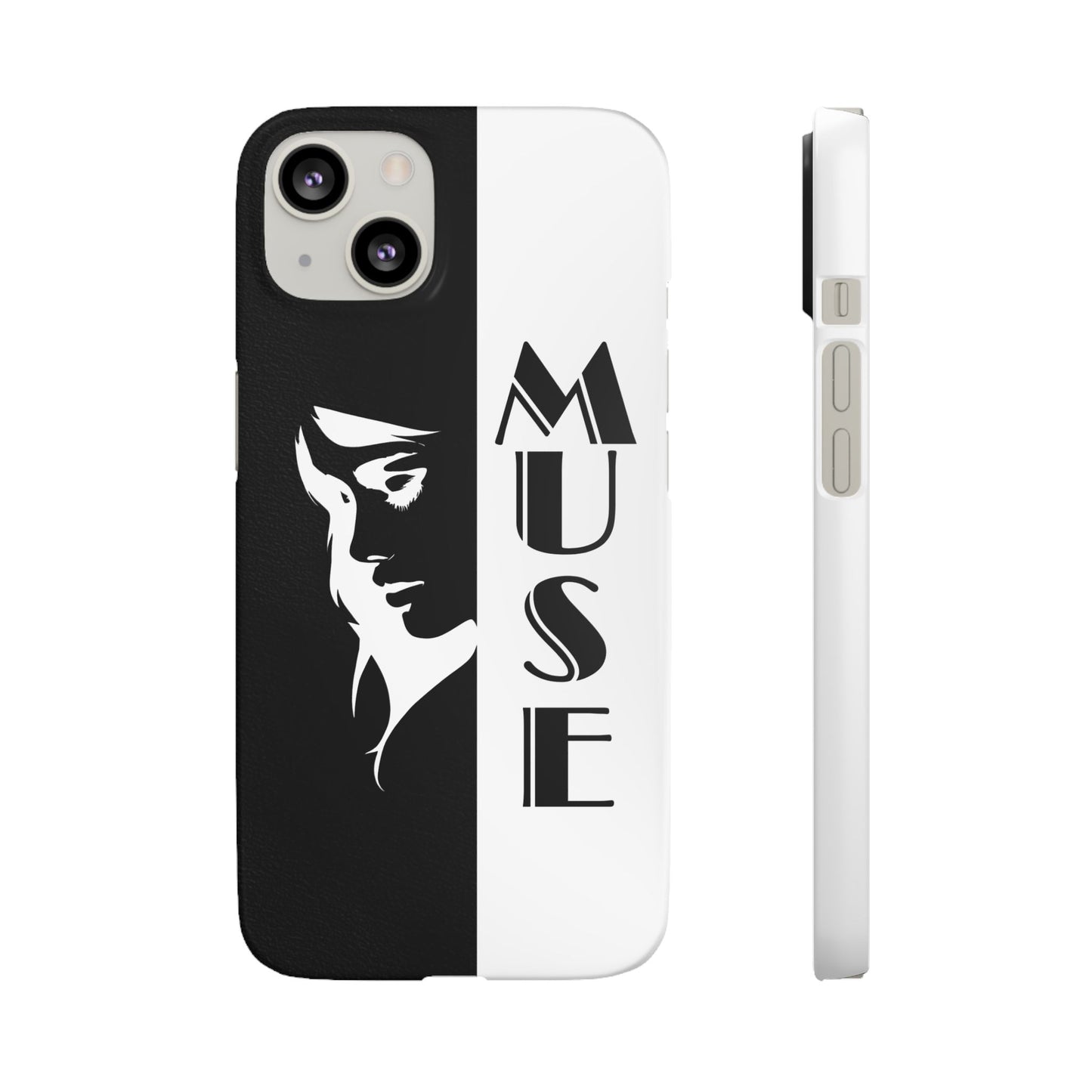 Black And White Bold Muse Snap Case Cover for iPhone and Samsung