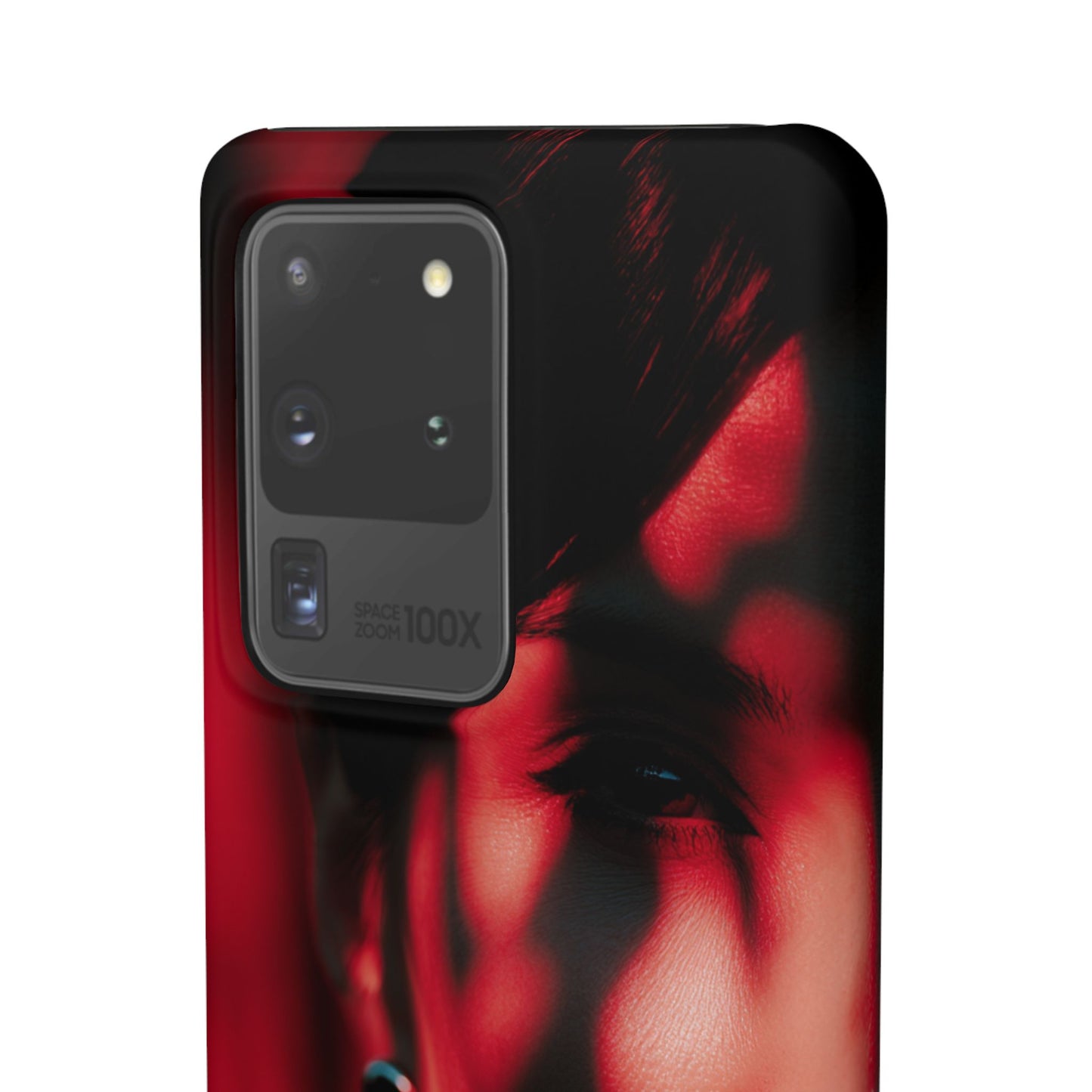 Stylish Snap Cases for Phone, Artistic Phone Cover, Unique Gifts, Red Aesthetic Case, Trendy Accessory, Vibrant Protection